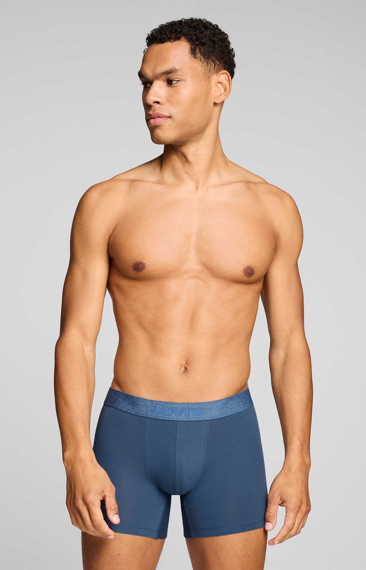 Levi's® Boxer »LEVIS MEN MEL WB BOXER BRIEF« ohne Eingriff, tonaler Logobund, elastisch, Cotton-Mix