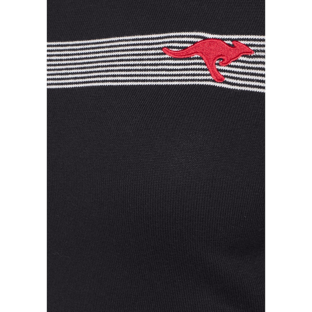 KangaROOS Strickkleid, mit Streifen-Details im Color Blocking Style