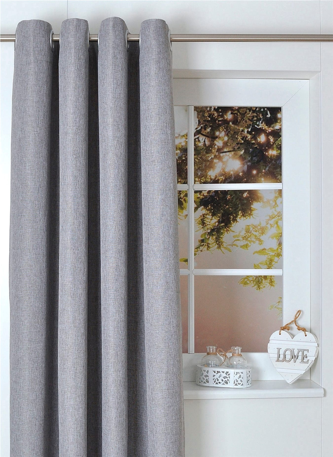 heine home Vorhang Ösen 1 Stk. tlg. günstig online kaufen