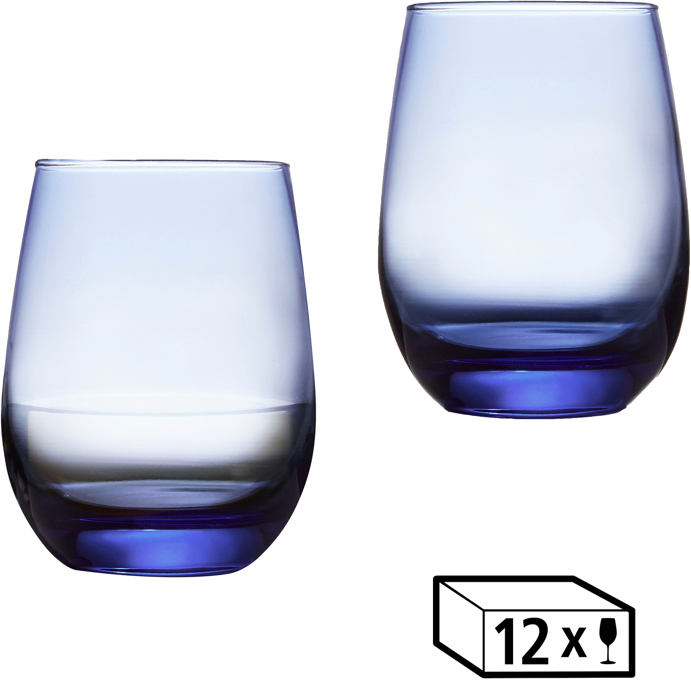 LIBBEY Gläser-Set "Libbey Weinglas, 12er Set -STEMLESS-" 451 ml, hochwertig günstig online kaufen