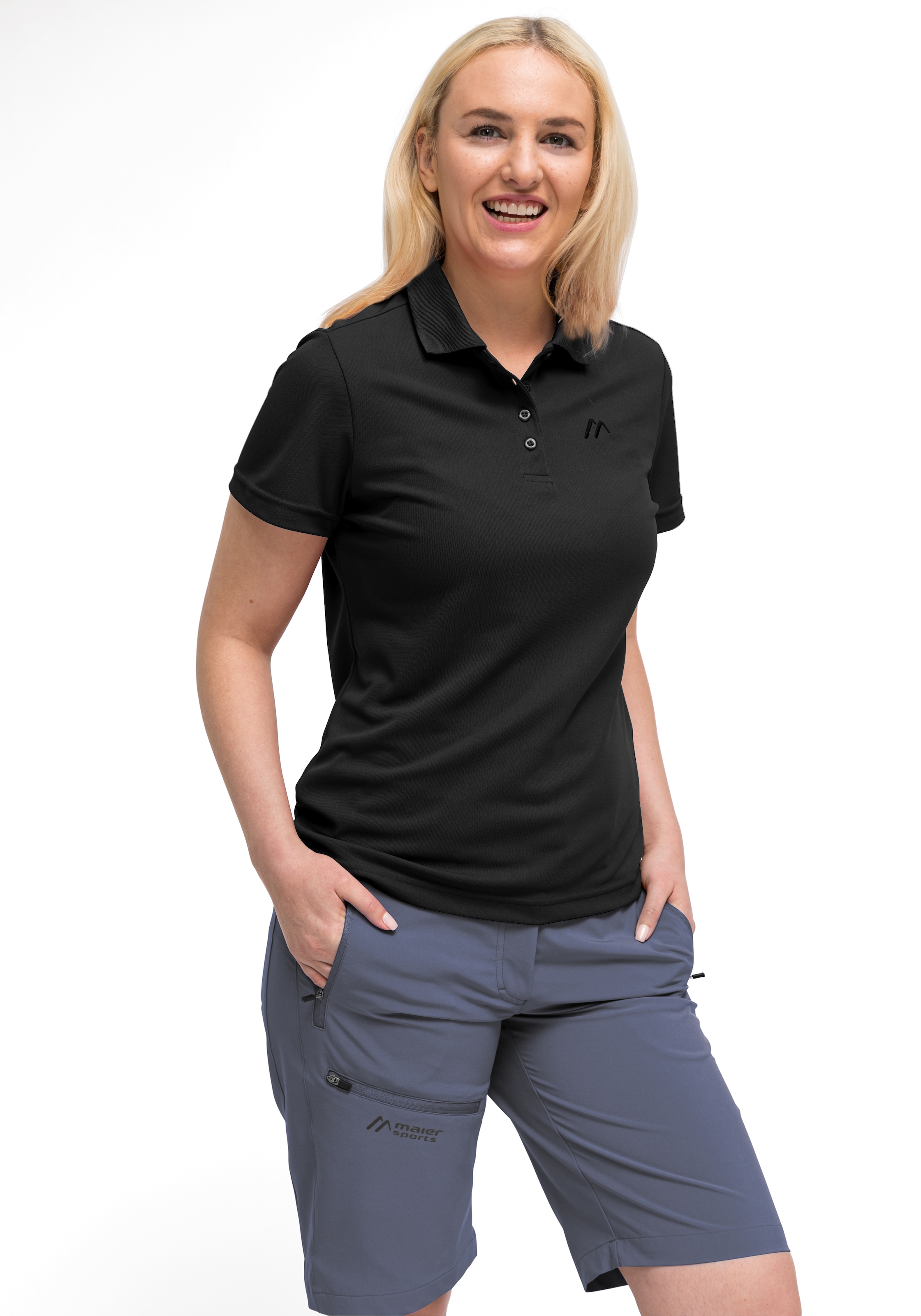 Maier Sports Poloshirt »Ulrike« Damen Polo kurzarm, leichtes Shirt, Funktionsshirt mit Kragen, Reg Fit