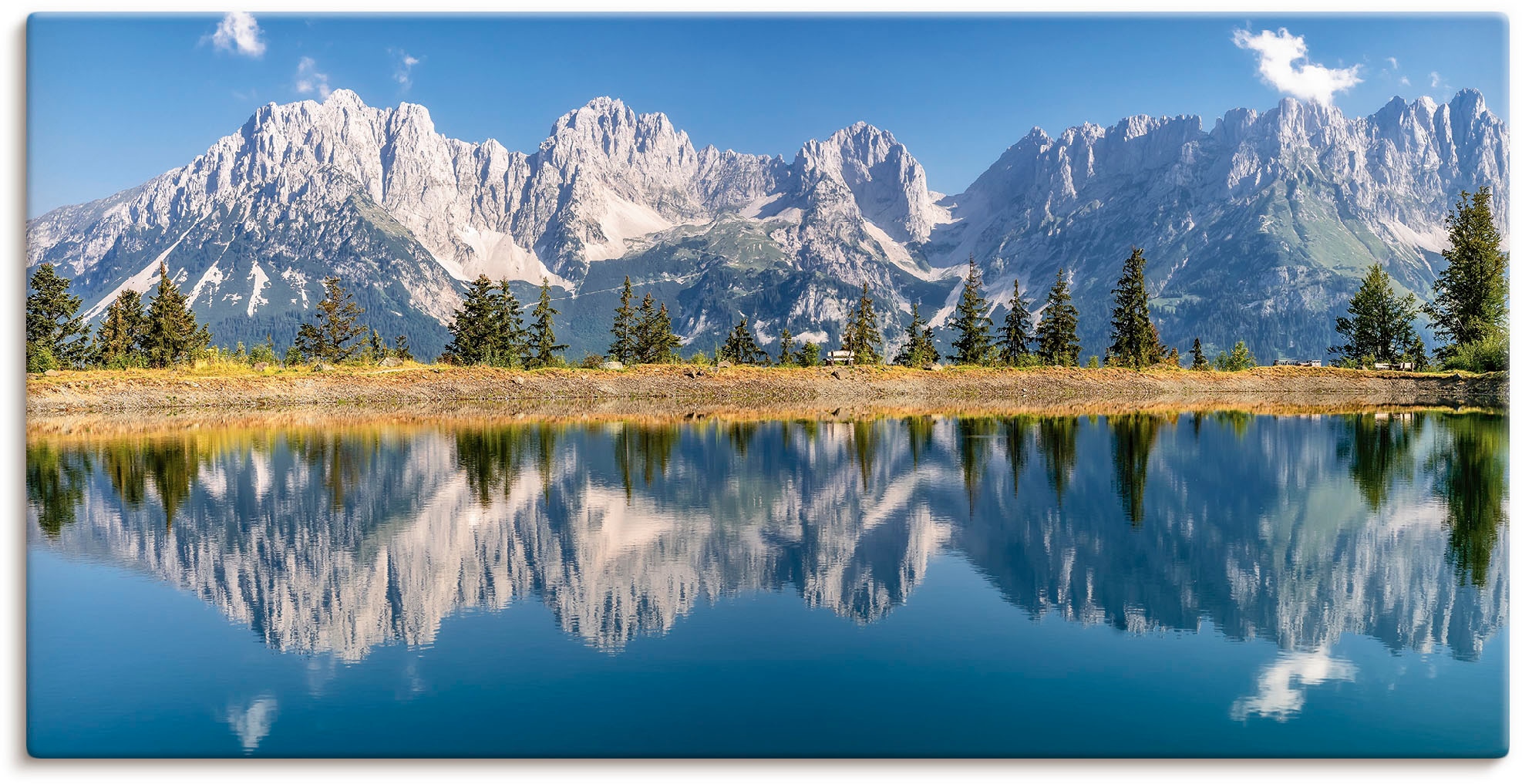 Artland Wandbild "Kaisergebirge Tirol", Berge & Alpenbilder, (1 St.), als Alubild, Outdoorbild, Leinwandbild, Poster, Wa