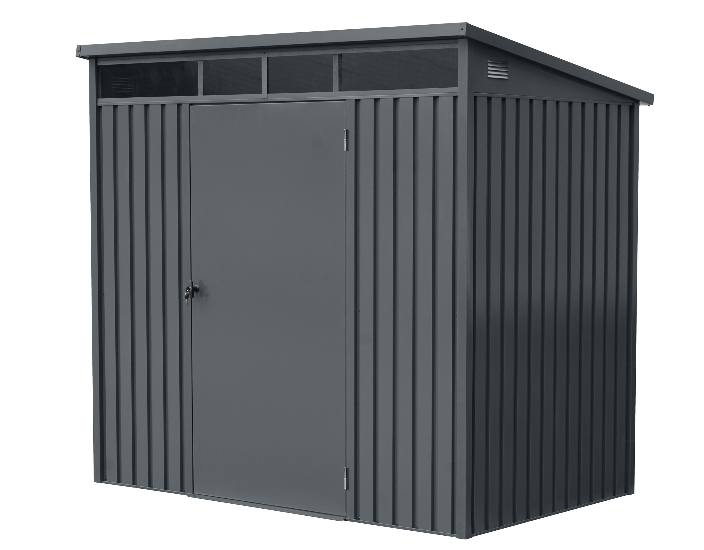 GARDEN N MORE Gerätehaus "Pultdachhaus Basic plus" einfacher Aufbau, Oberlicht, Langlebig, abschließbar