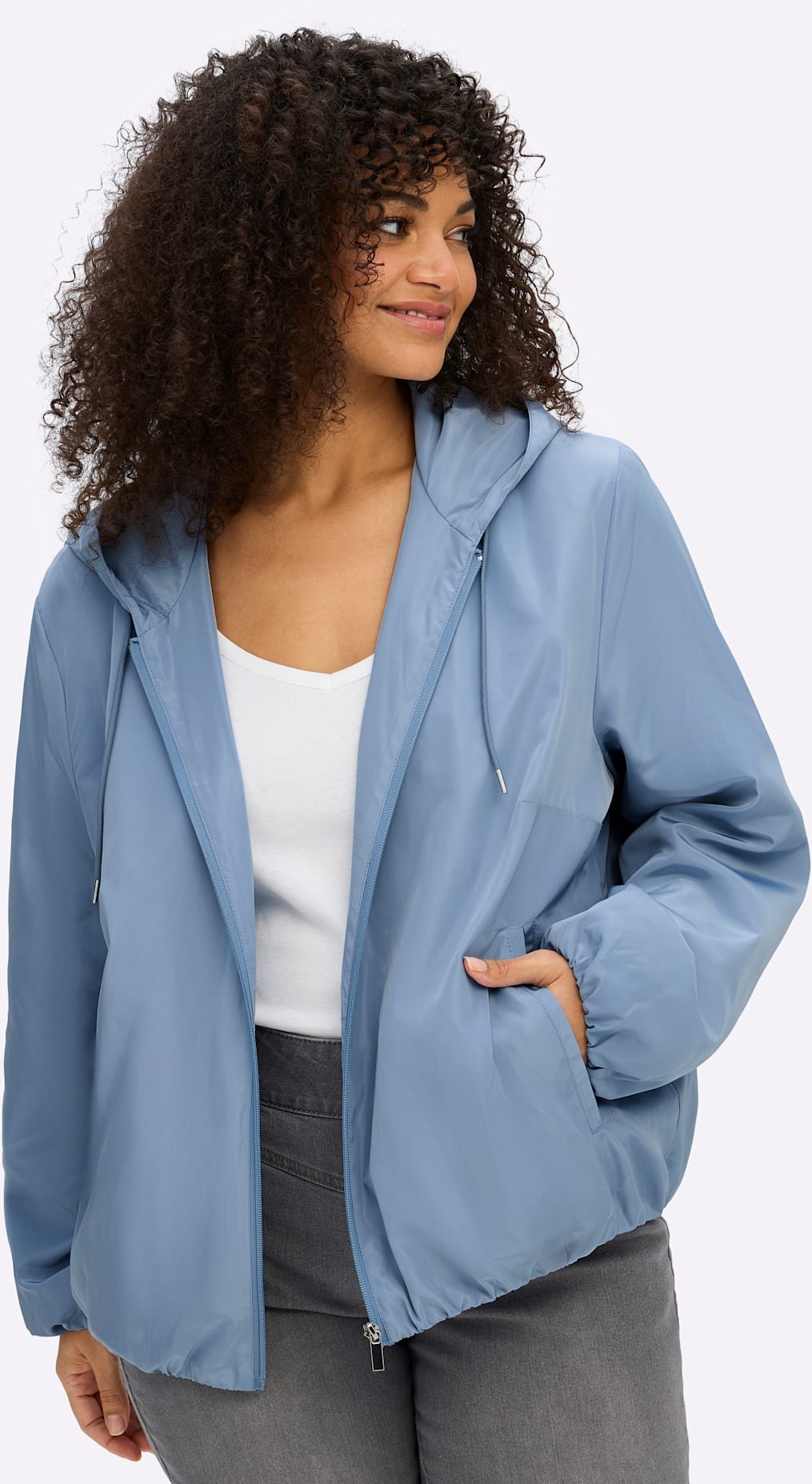 Sheego Blouson mit Kapuze