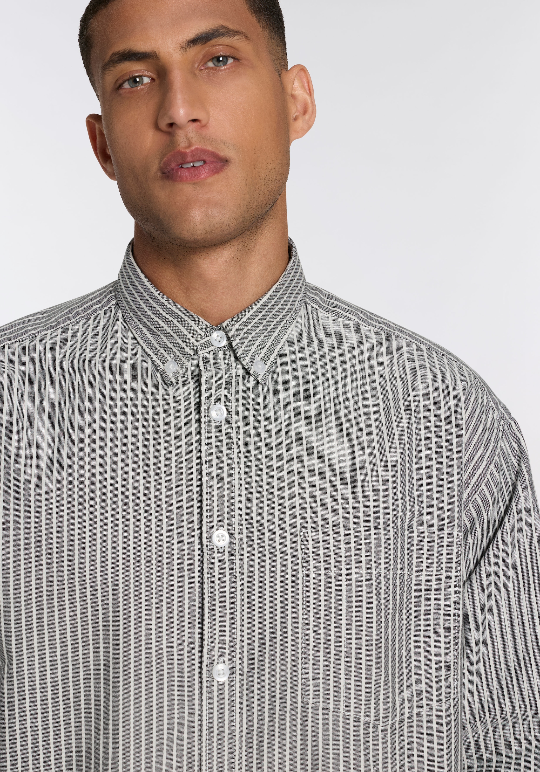 HUGO Blue Langarmhemd »Ebill«, oversize