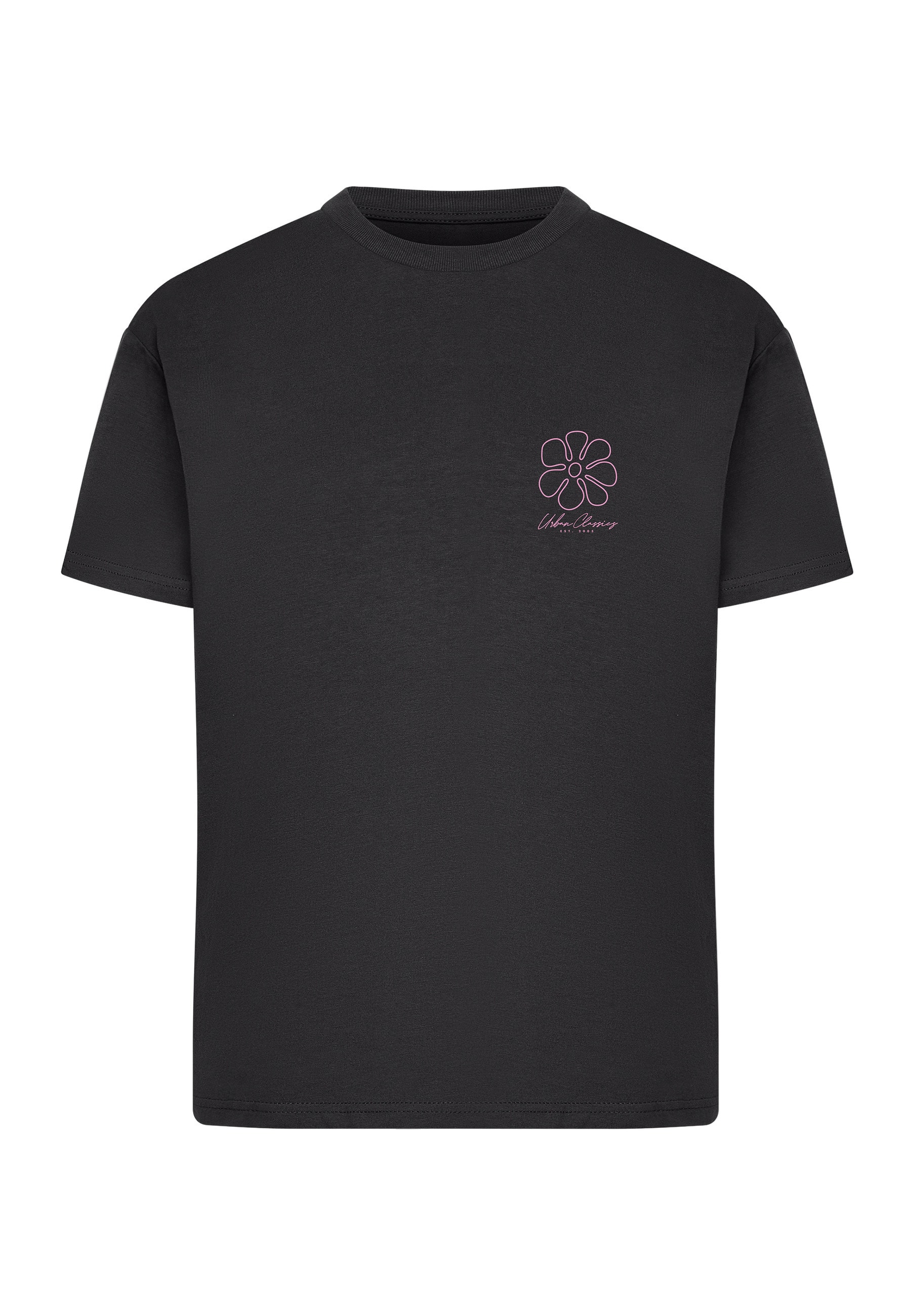 URBAN CLASSICS T-Shirt »Urban Classics Ladies Urban Classics Flower Logo Loose Tee« 1