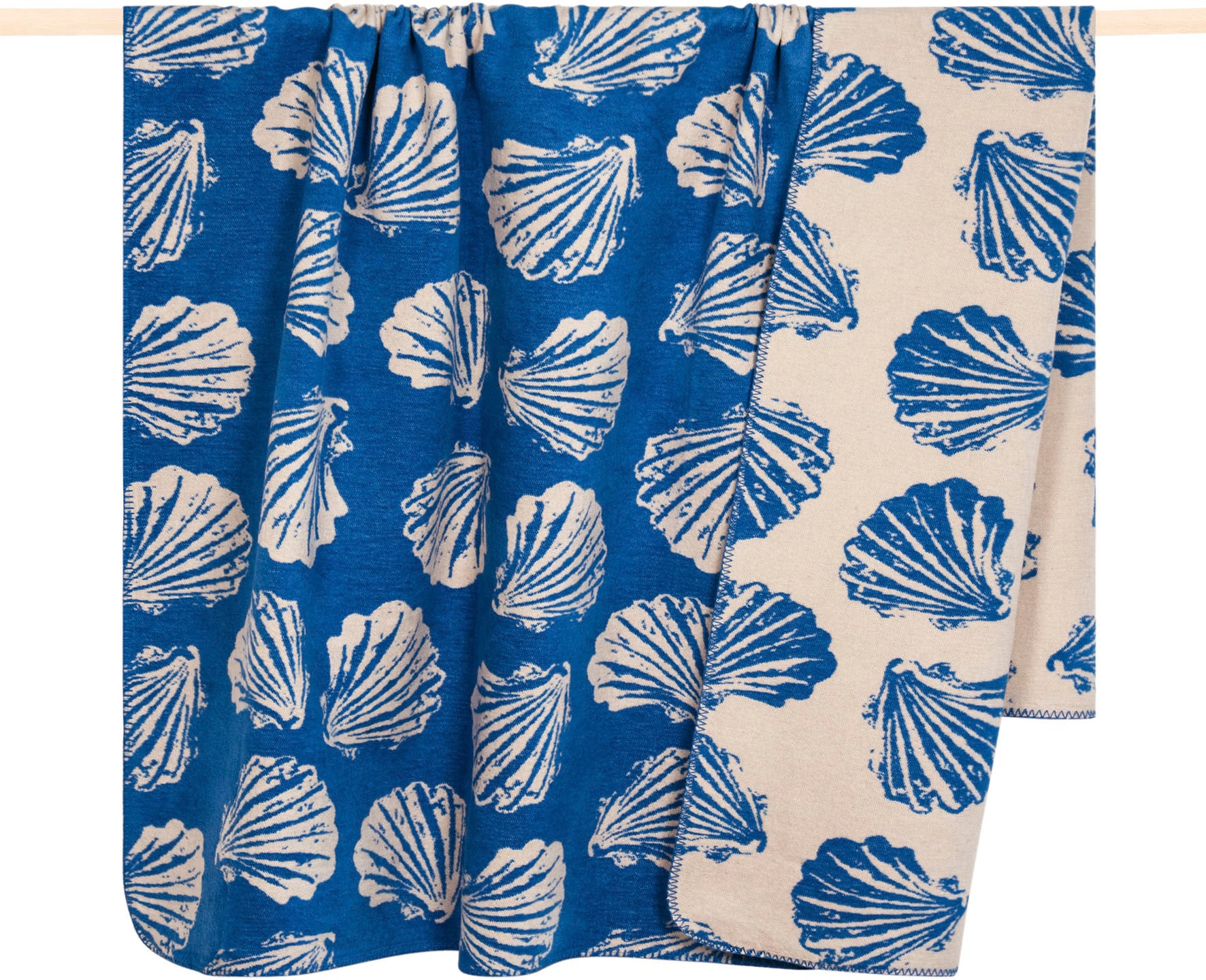 PAD Wohndecke "SHELL" Made in Europe, Wendefunktion, Motiv Muscheln, 150x20 günstig online kaufen