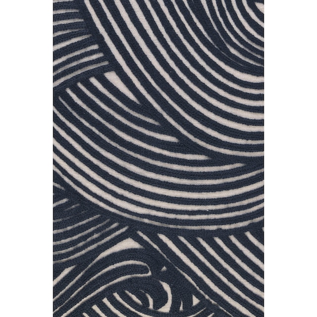 BARBARA Home Collection Dekokissen »Wave«, (1 St.), Kissenhülle aus  besticktem Leinwandgewebe, 50 x 50 cm kaufen | BAUR