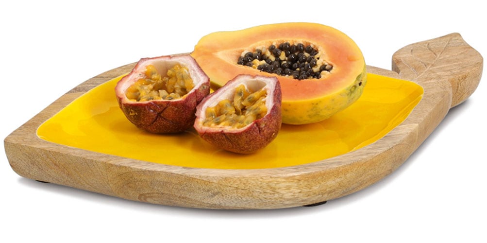 Zeller Present Servierschale »Obstschale "Lemon", Mangoholz«, aus Massivholz, hochwertiges natürliches Material