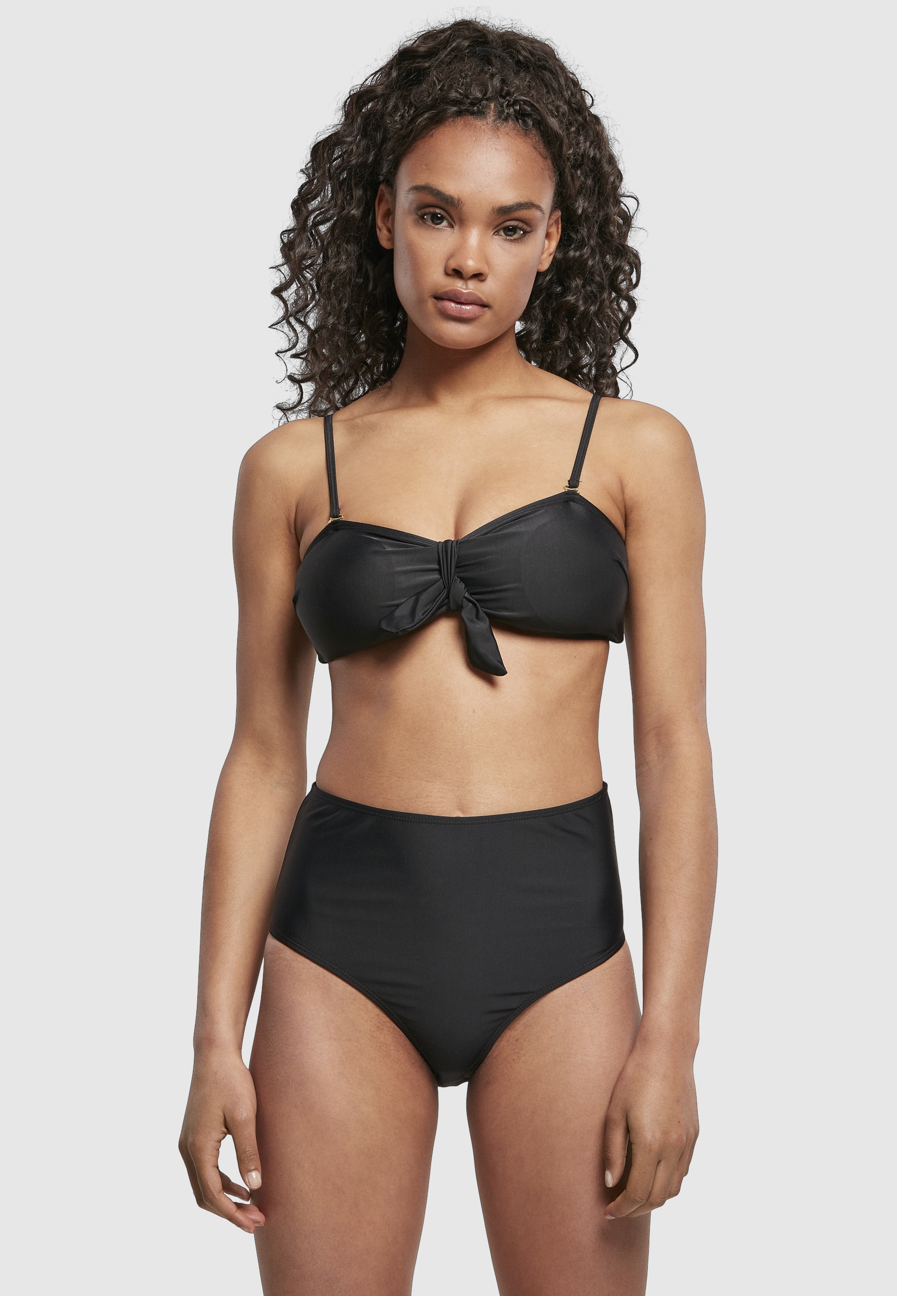 URBAN CLASSICS Bügel-Bikini »Urban Classics Damen Ladies High Waist Balcony Bikini«