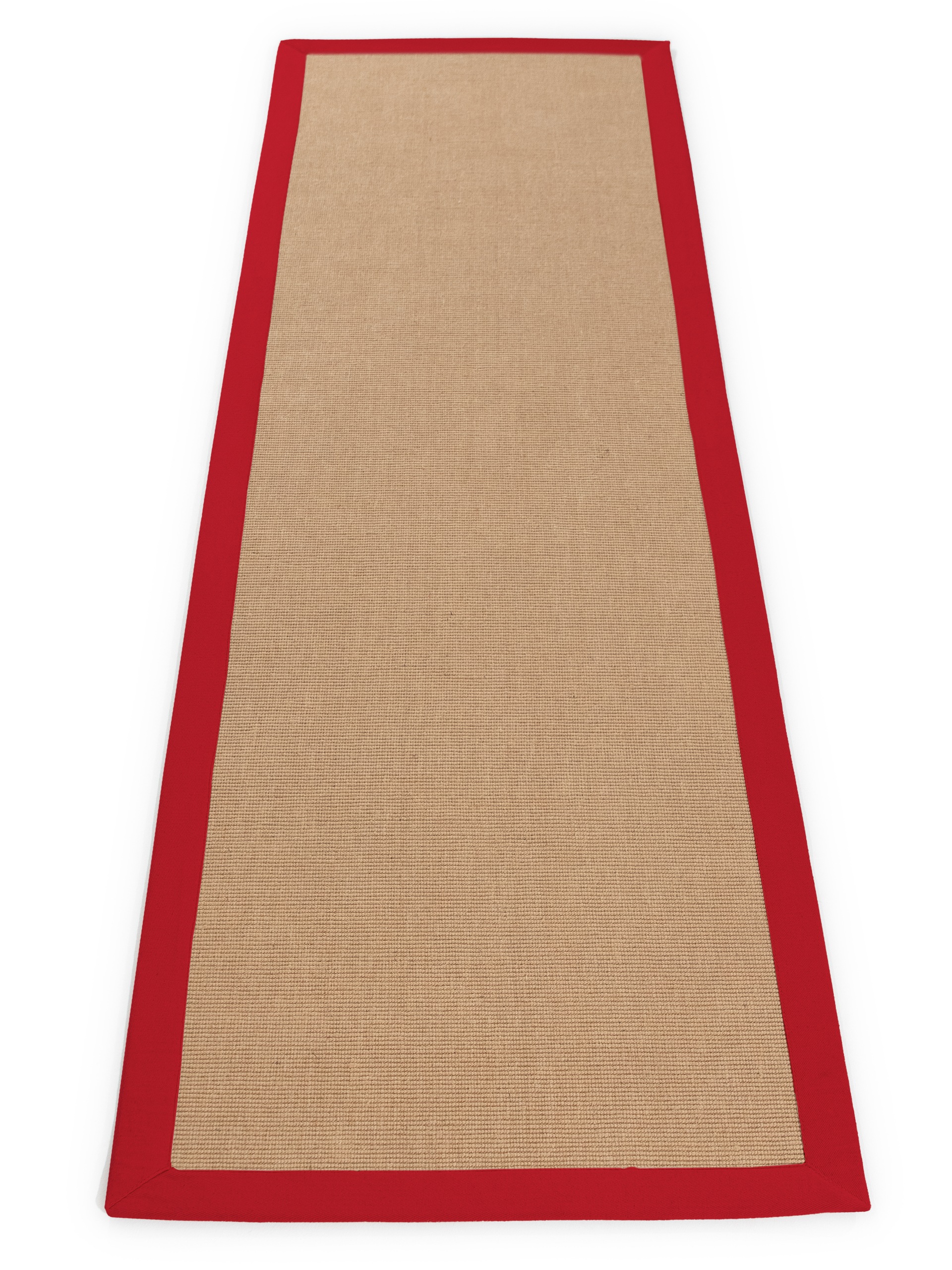 Thumbnail - carpetfine Sisalteppich "Sisal, auch als Läufer erhältlich" rechteckig 5 mm Höhe mit farbiger Bordüre, Anti Rutsch Rücks...