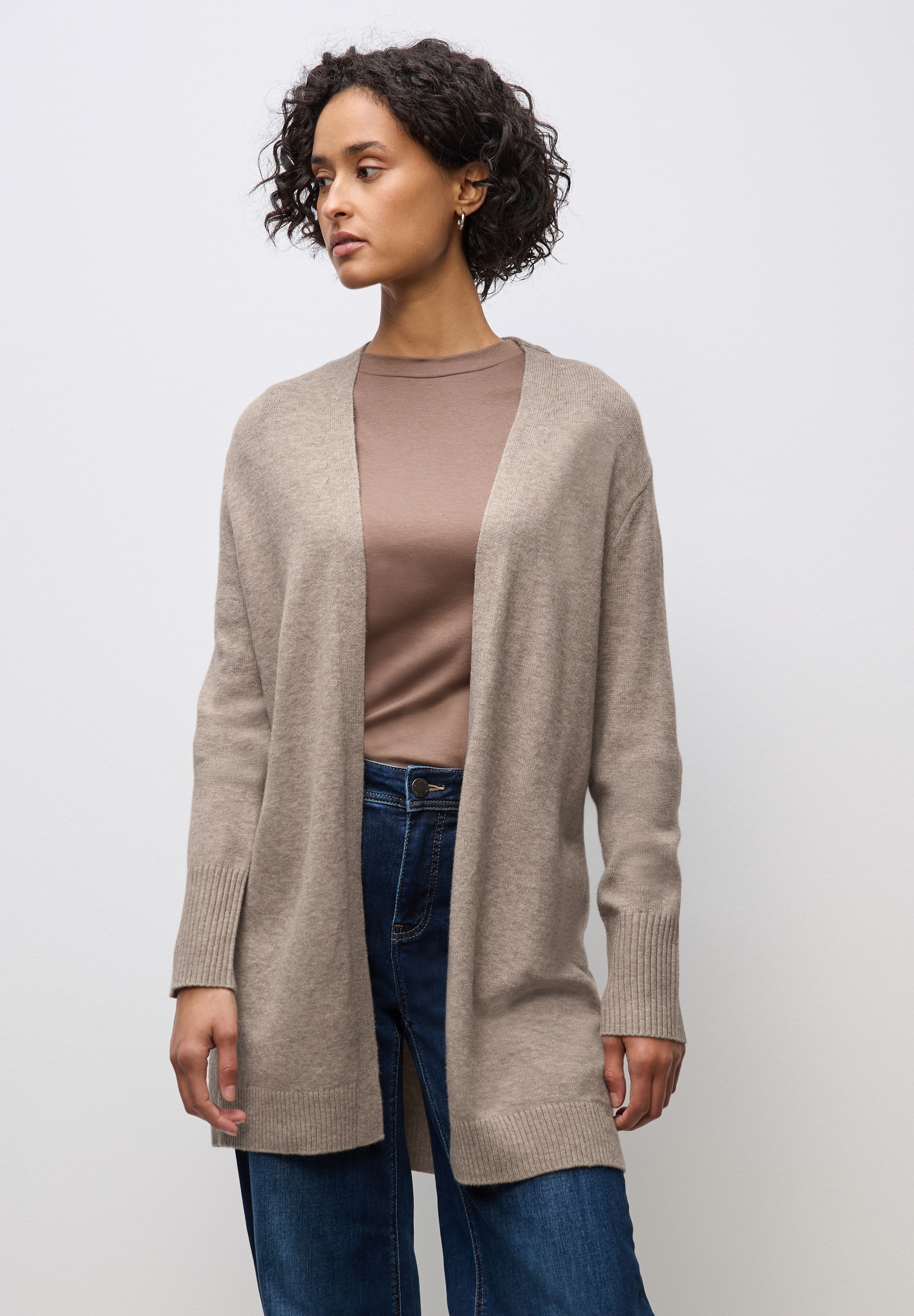 STREET ONE Strickjacke, aus softem Materialmix günstig online kaufen