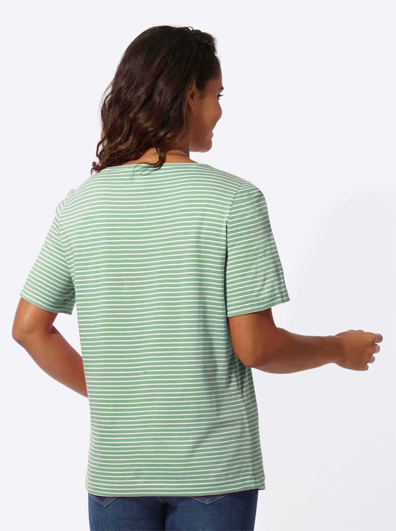 Thumbnail - Casual Looks Kurzarmshirt "Ringelshirt" 1 Stk.