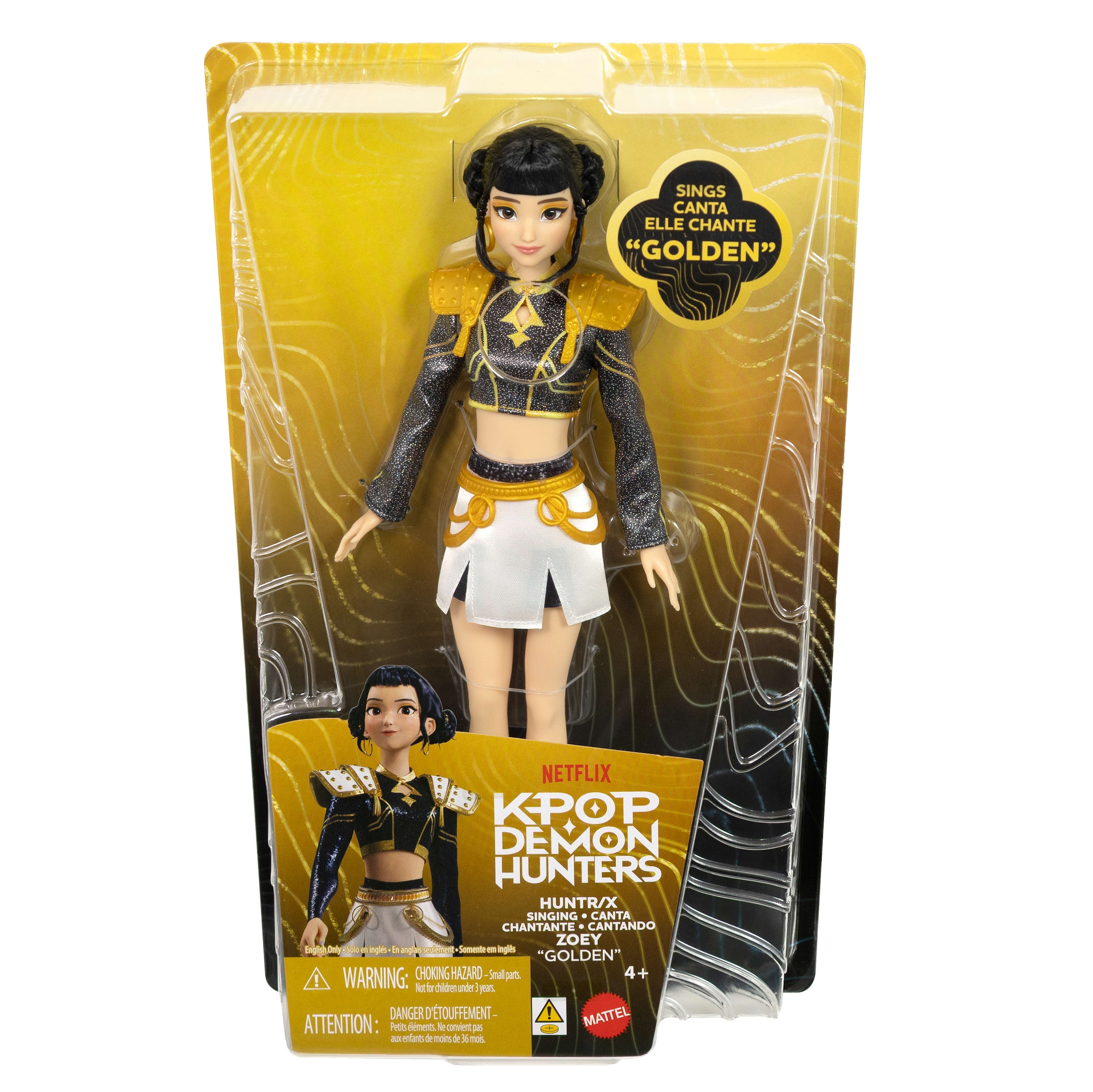Mattel® Anziehpuppe »KPop Demon Hunters HUNTR/X Zoey« singt den Song  „Golden“