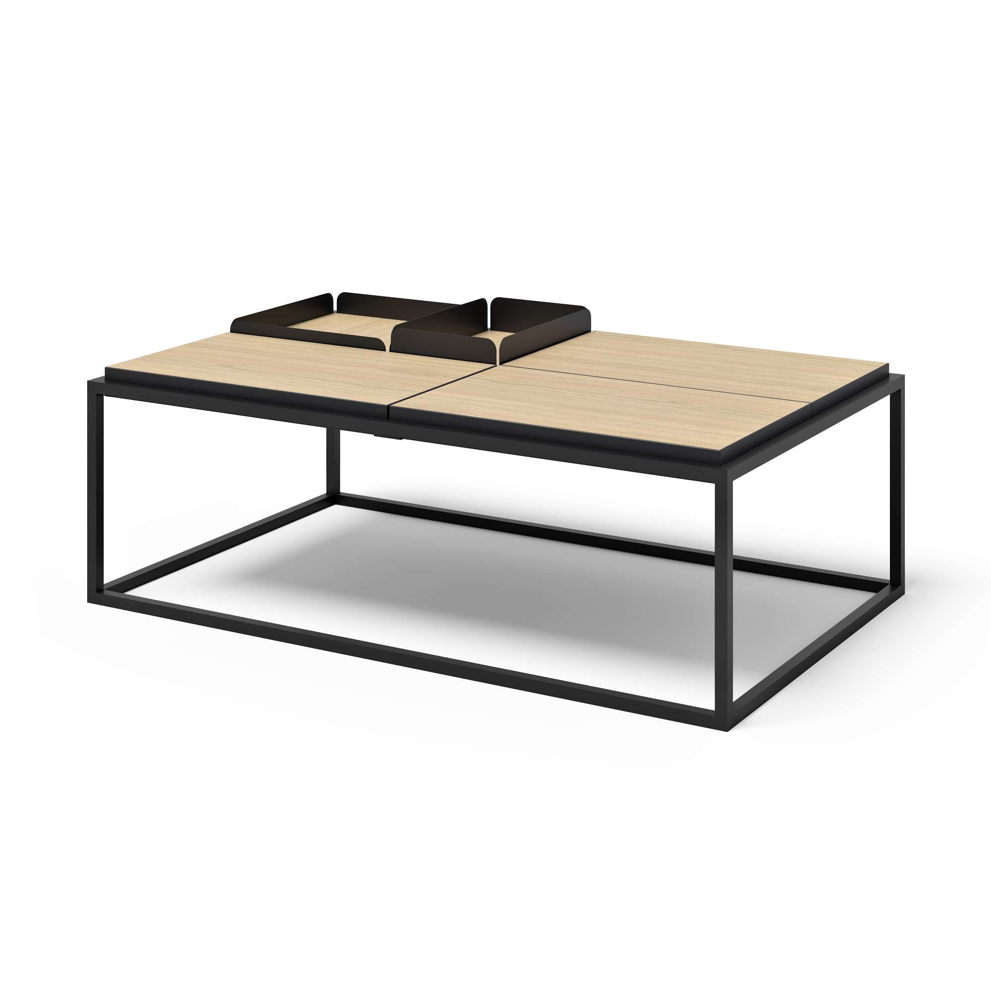 TemaHome Couchtisch »Douro Sofatisch, Wohnzimmertisch, Kaffeetisch,«, mit Metallgestell, Breite 120 cm, mit 3 oder 4 kleine tischplatten