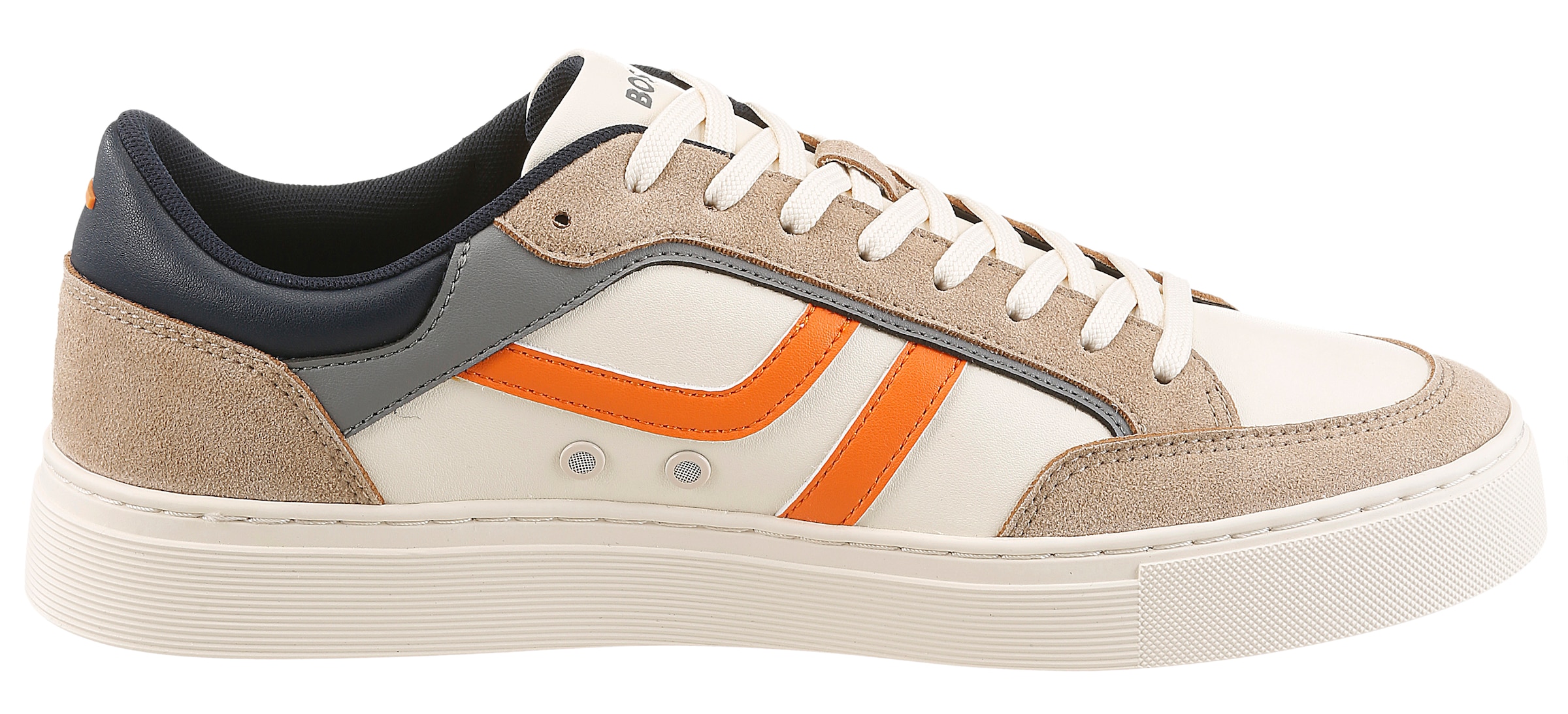 BOSS ORANGE Sneaker »Rhys_Tenn_pumi«  Freizeitschuh, Halbschuh, Schnürschuh mit farbigen Besätzen