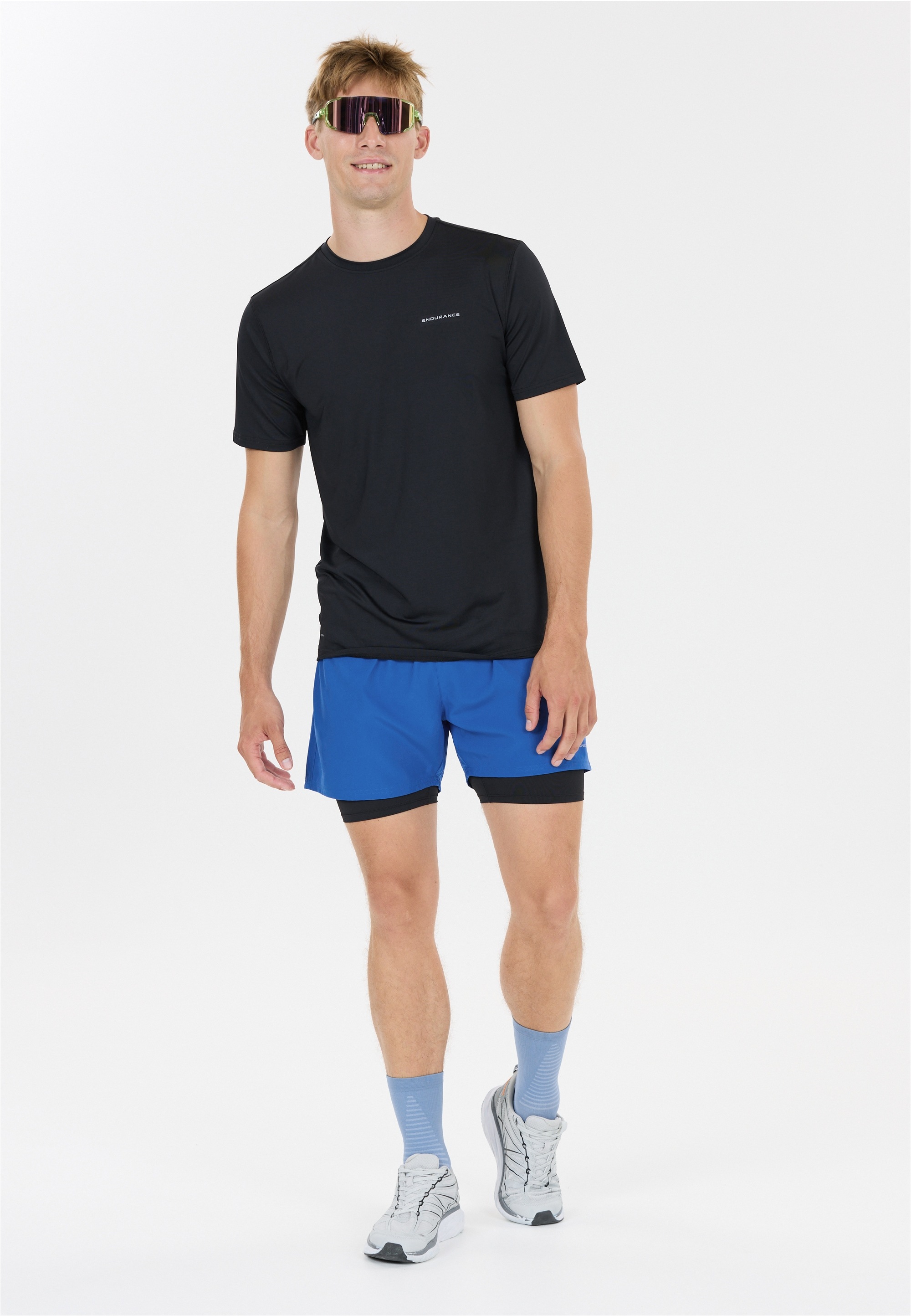 Thumbnail - ENDURANCE Shorts "Kros" Im 2-in-1-Design mit Quick Dry und Stretch-Funktion