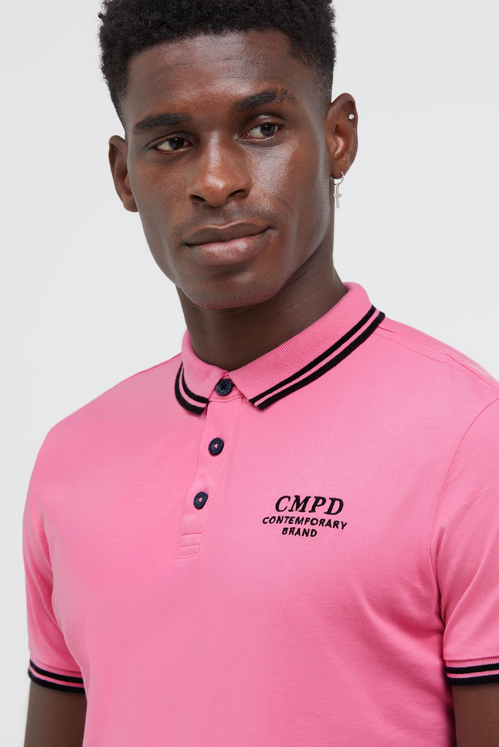 CMPD Poloshirt mit Seitenschlitze