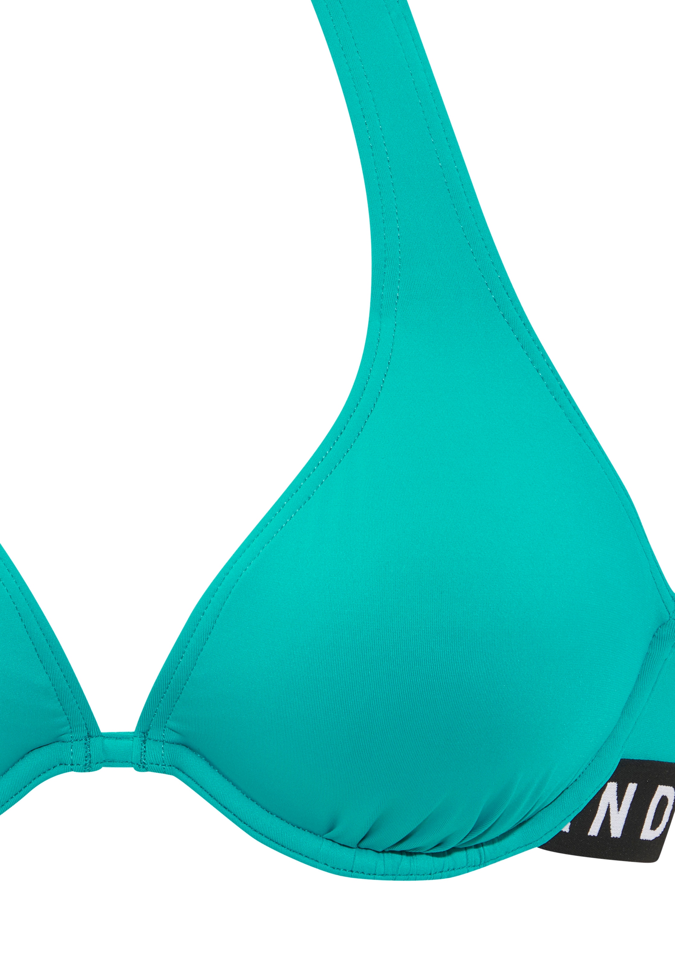 Elbsand Bügel-Bikini, mit Markenschriftzügen in Kontrastfarbe