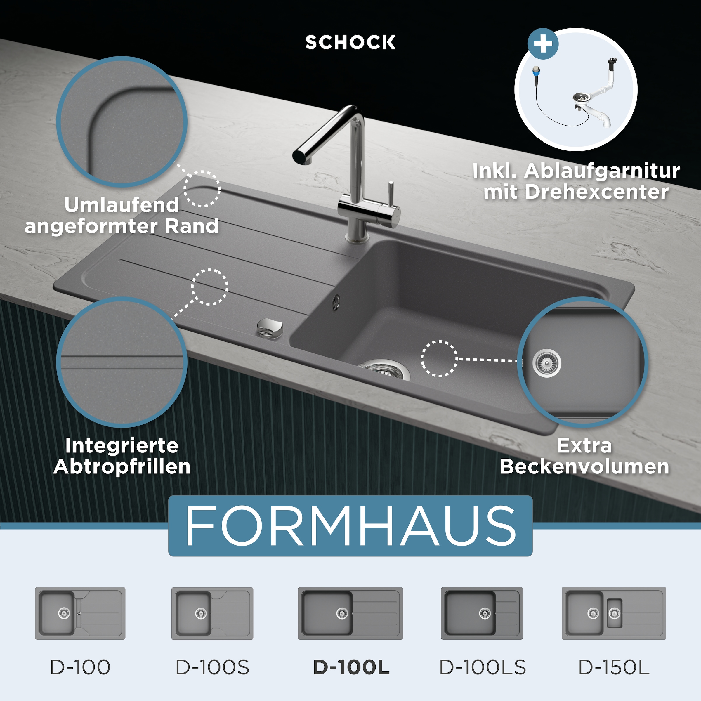 Schock Granitspüle »Formhaus«