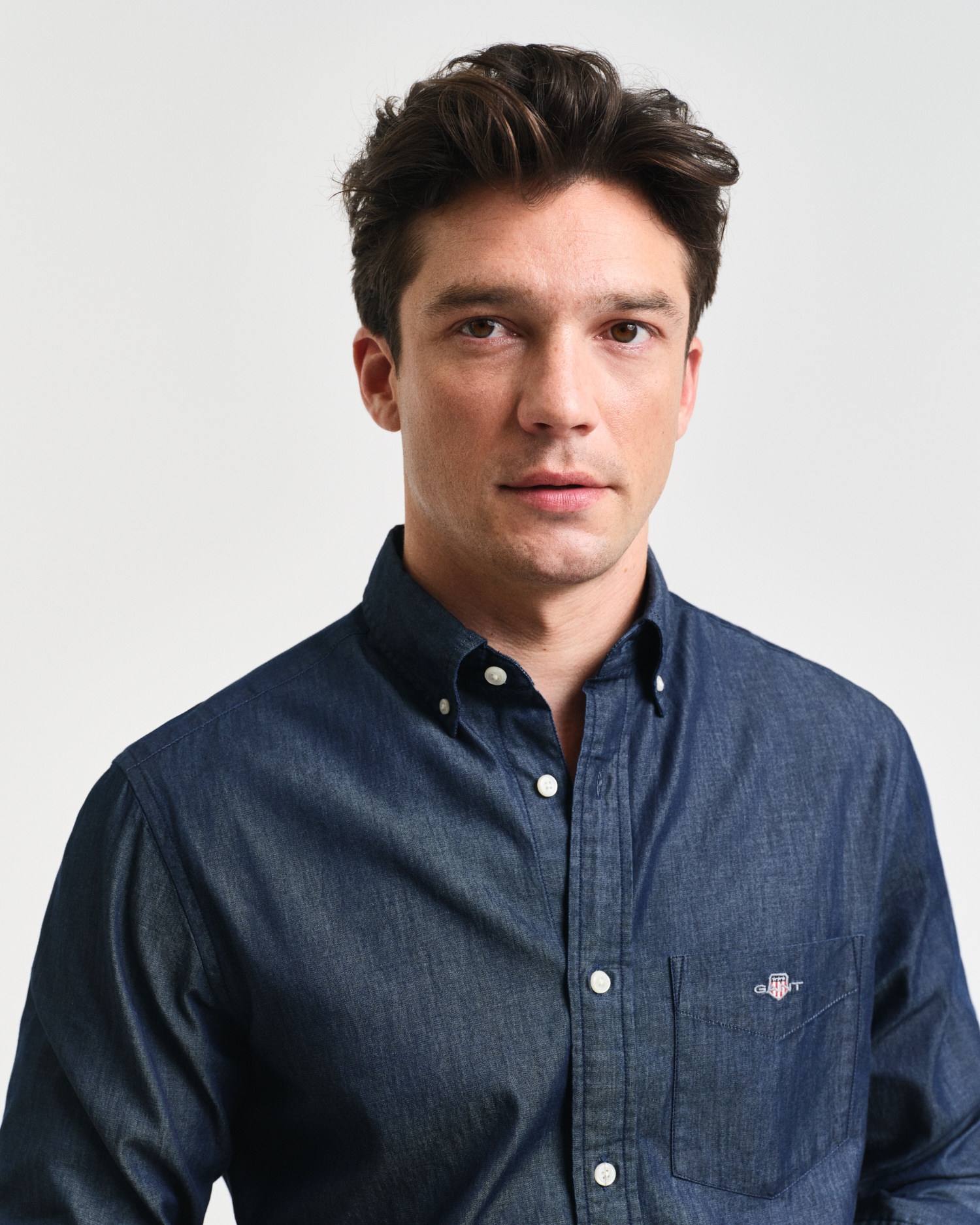 Gant Langarmhemd »Regular Fit Denimhemd Jeanshemd pflegeleicht«