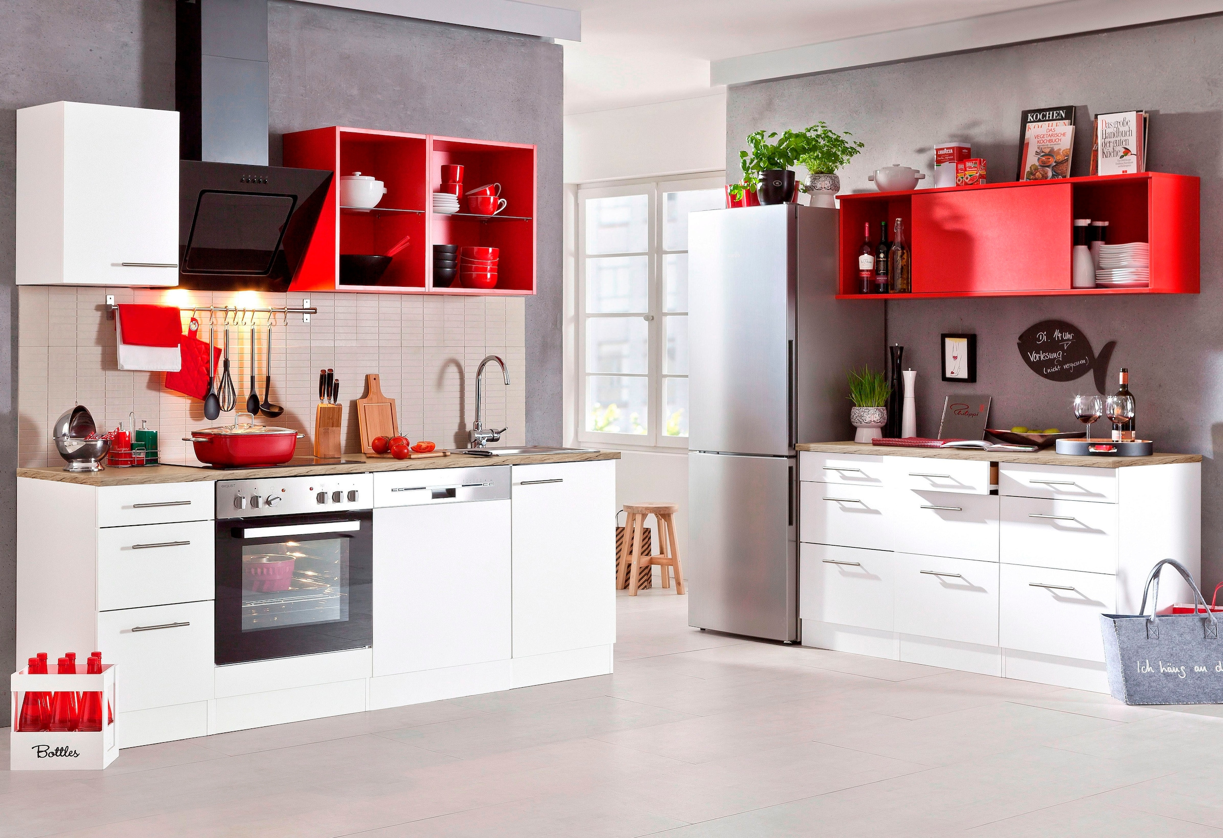OPTIFIT Küchenzeile »Mini« mit | Regalen kaufen BAUR farbigen online