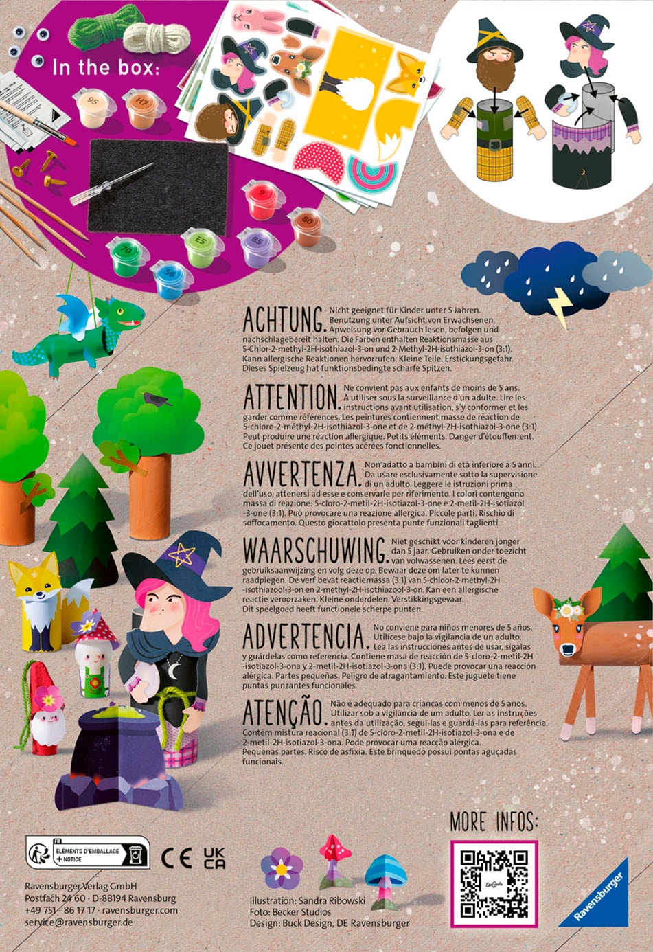 Ravensburger Kreativset »EcoCreate, Theater: Magischer Wald«, Made in Europe