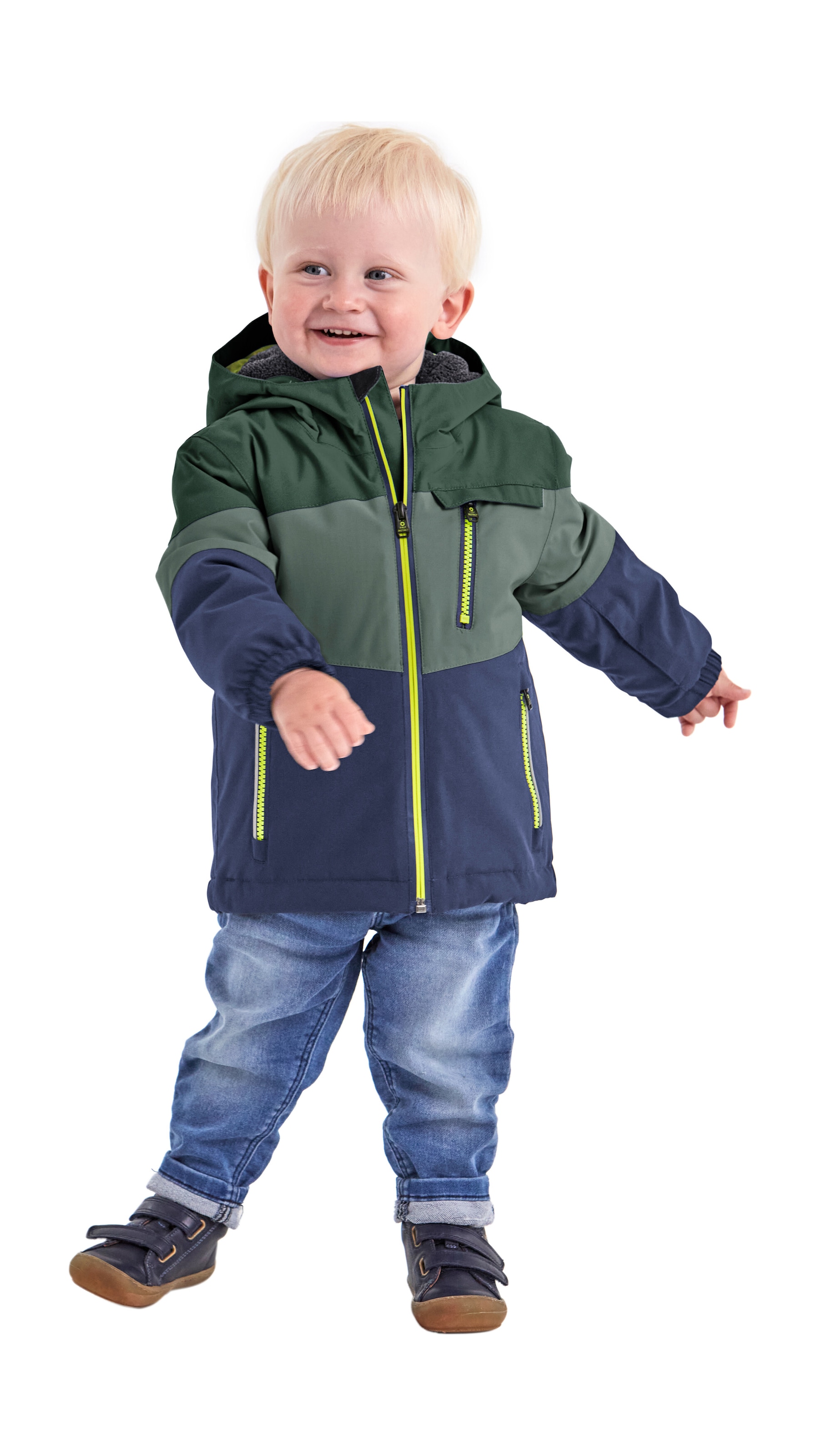Jungen Skijacke "FISW 3 MNS SKI JCKT", grün, Gr. 110, FIRST INSTINCT BY KILLTEC, Obermaterial: 100% Polyester;Futter: 100% Polyester;Füllung: 100%