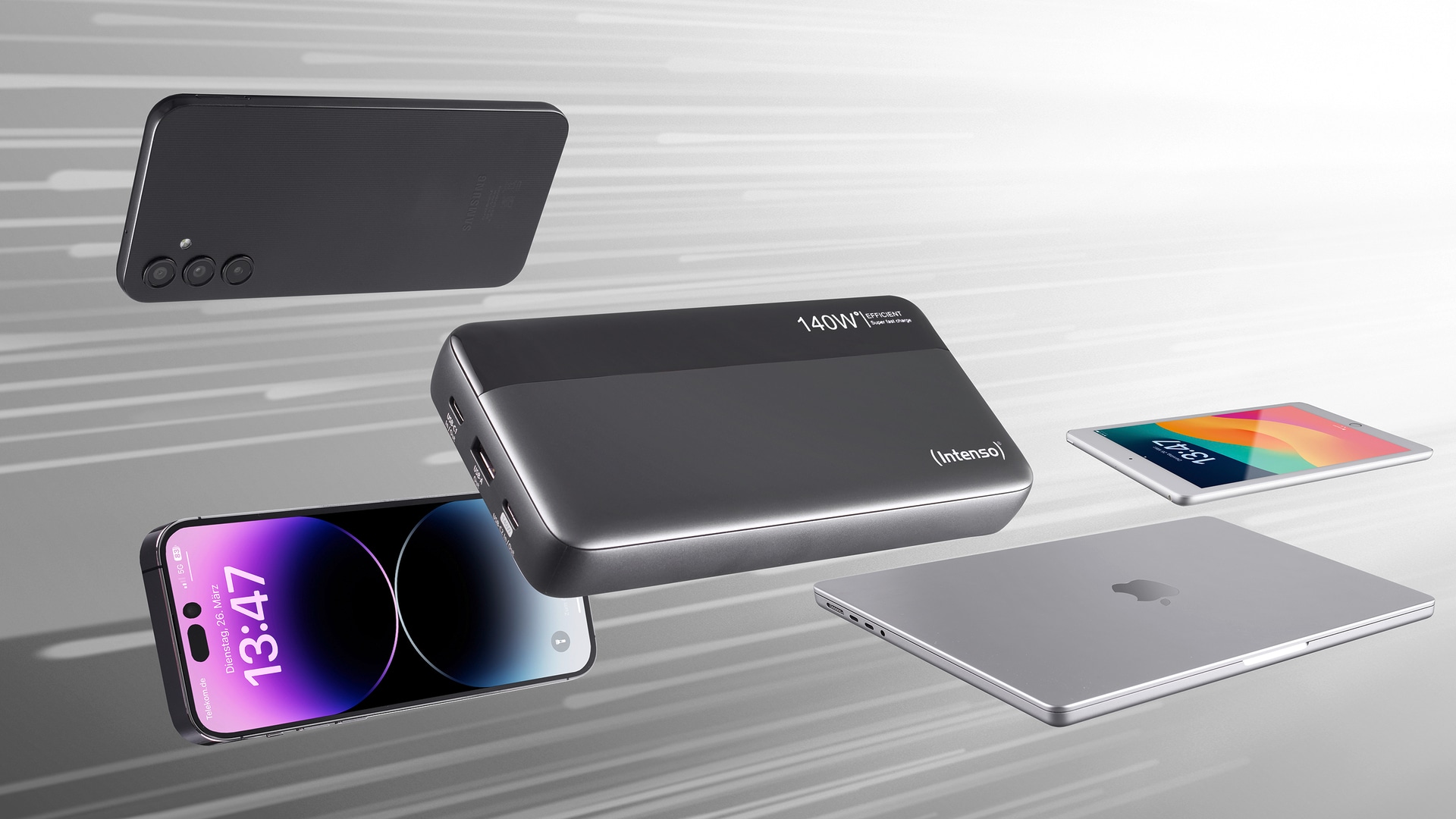 Intenso Powerbank »Powerbank HE25000«, Intenso Powerbank HE25000,grau-schwarz