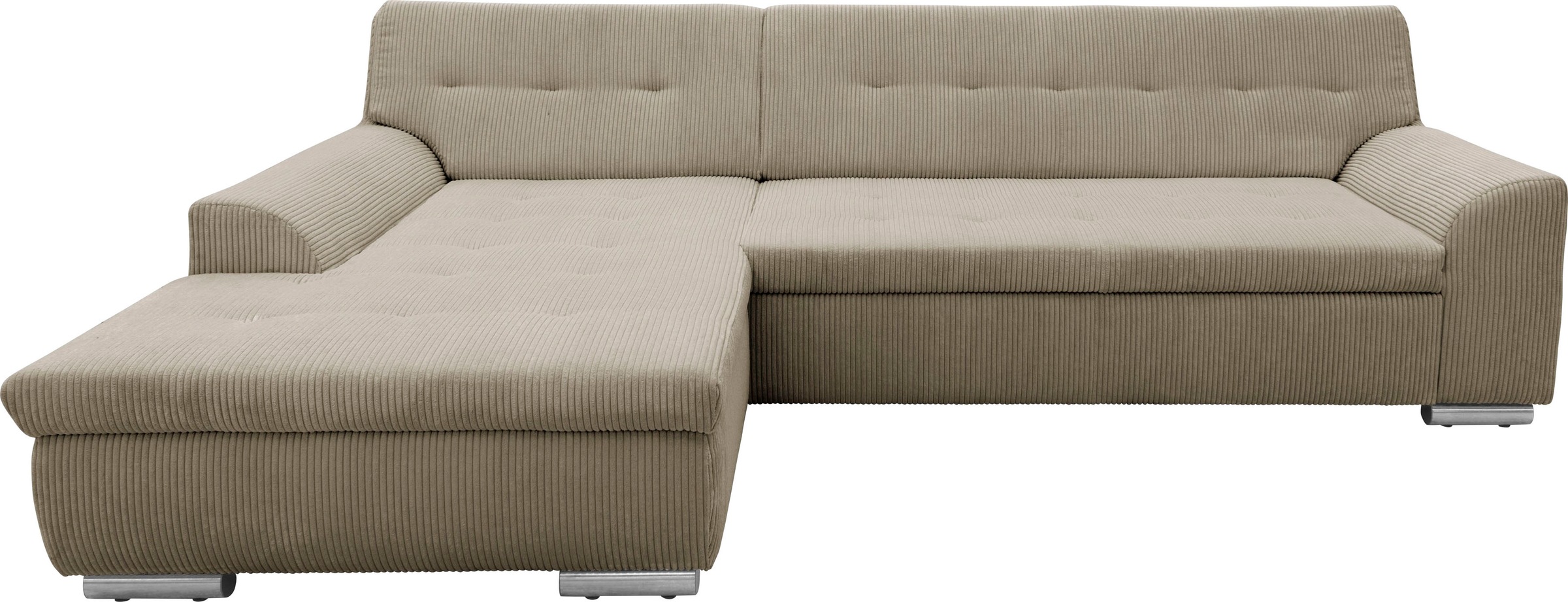 DOMO collection Ecksofa "Treviso viele Bezüge, auch in Cord, L-Form, B/T/H: günstig online kaufen
