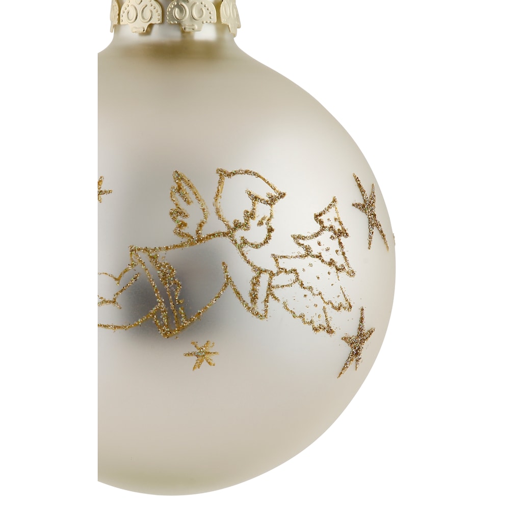 Leonique Weihnachtsbaumkugel »Mayella, Mix-Goldfarben, Weihnachtsdeko, Christbaumschmuck aus Glas«, (Set, 18 St.)