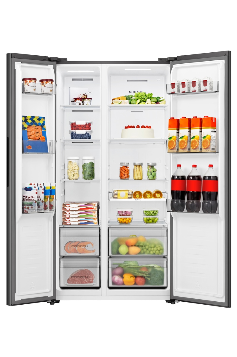 Hisense Side-by-Side »MS91558FC« 178,6 cm hoch 91,1 cm breit MultiAirFlow-System