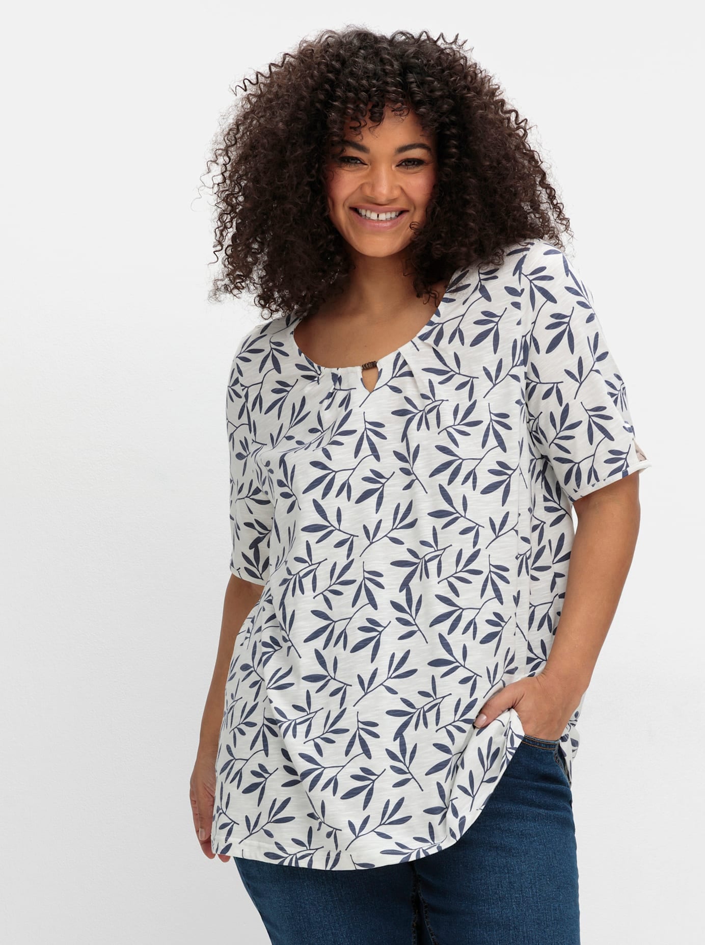 Sheego T-Shirt »T-Shirt«, (1 tlg.)