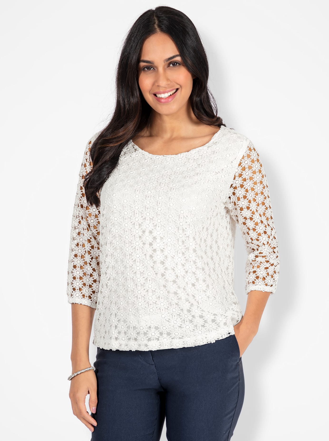 Lady Spitzenshirt "Shirt", 1 Stk. günstig online kaufen