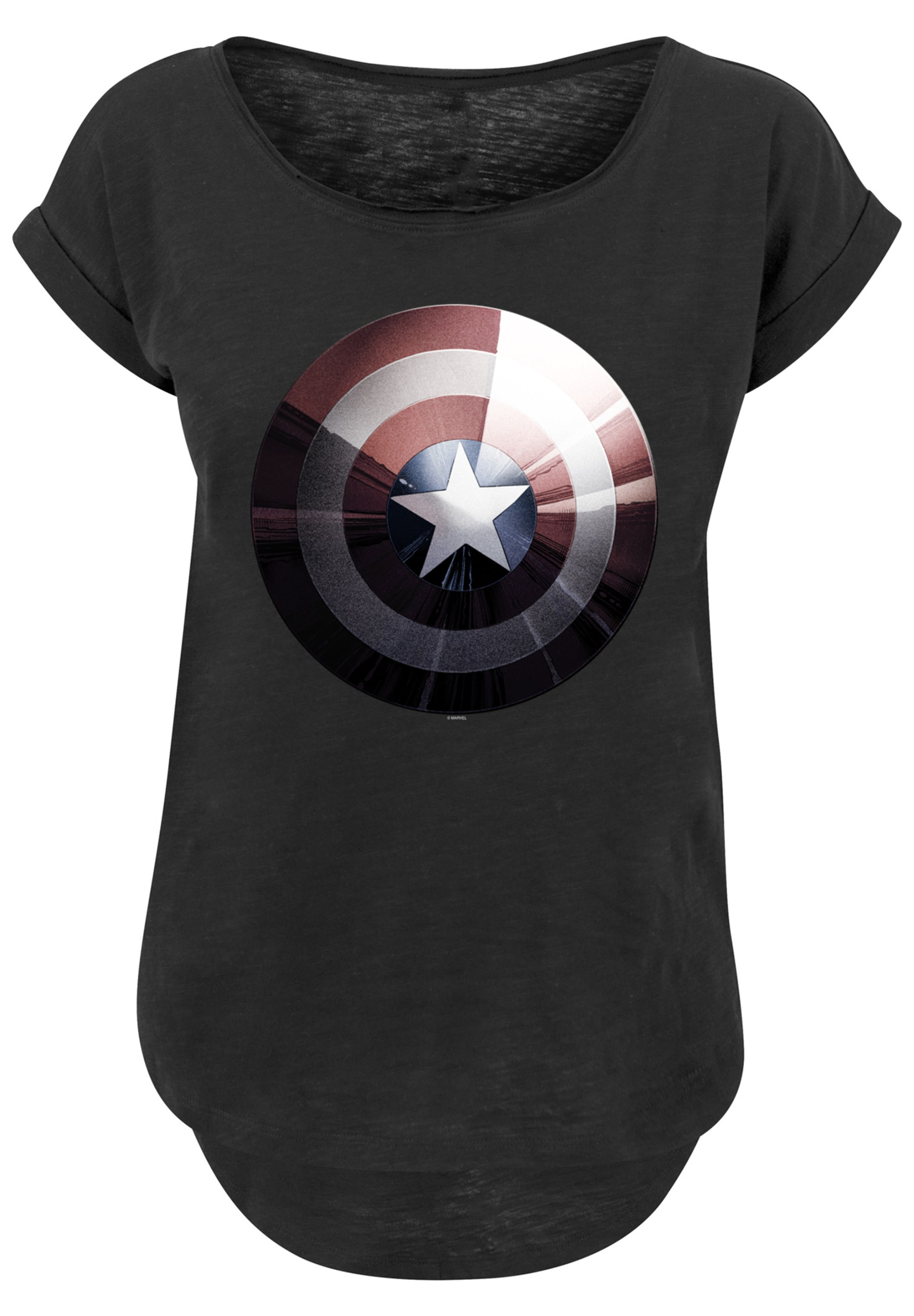 F4NT4STIC T-Shirt "Marvel Superhelden Captain America Shield Shiny", Print günstig online kaufen