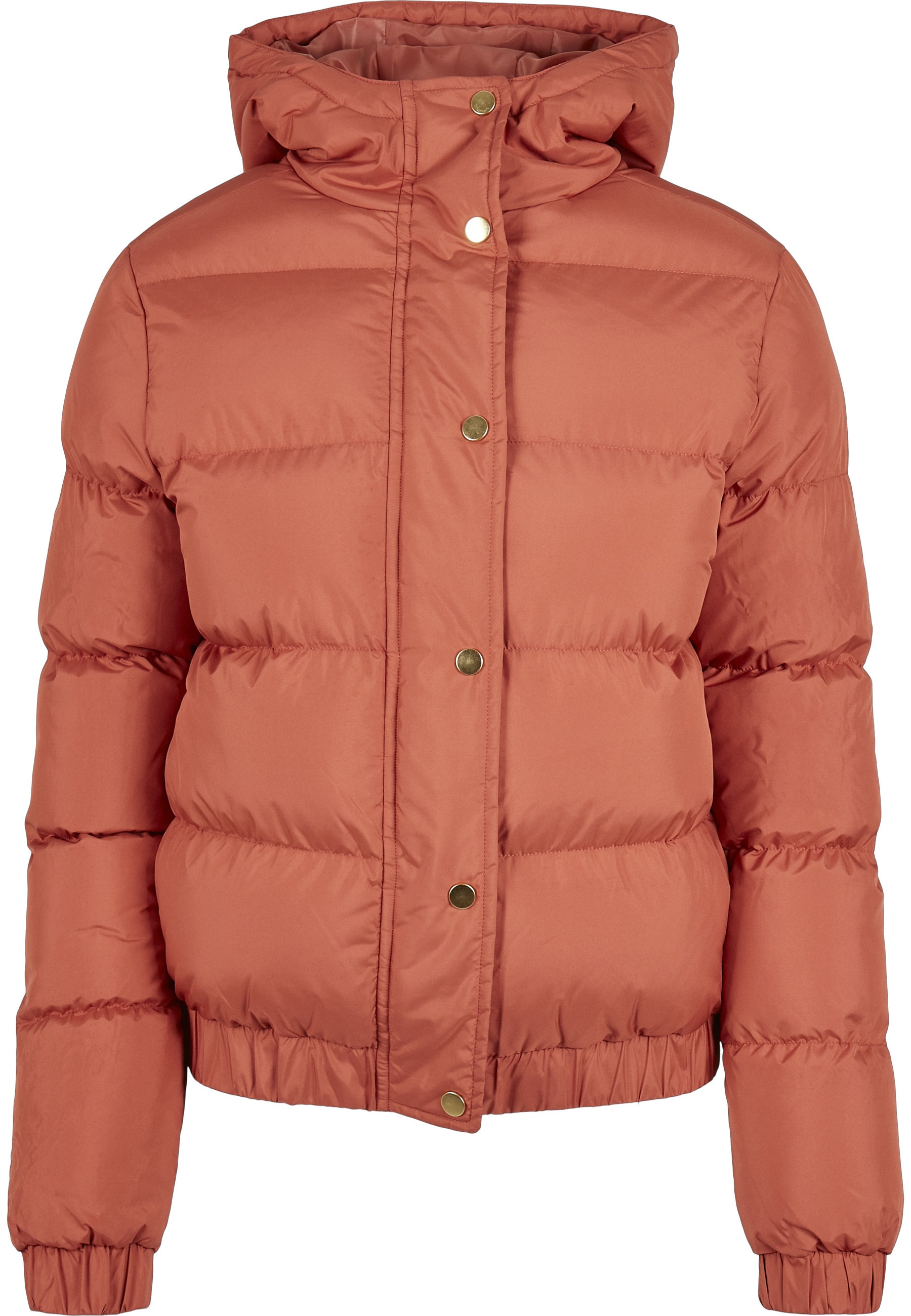 URBAN CLASSICS Winterjacke "Urban Classics Damen Ladies Hooded Puffer Jacke günstig online kaufen