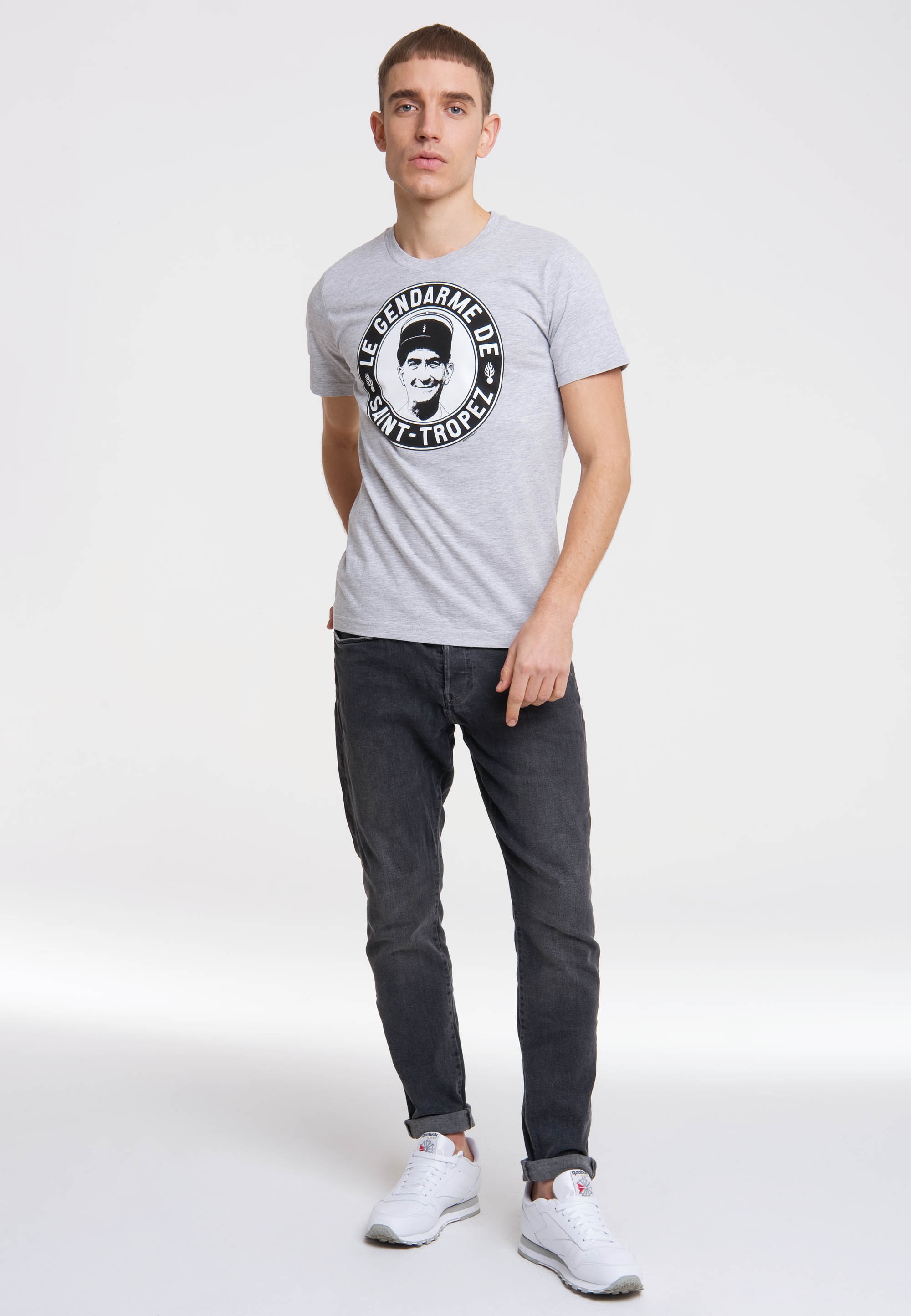BAUR St. von LOGOSHIRT Funes-Druck T-Shirt Tropez«, mit de Louis | »Gendarme ▷ kaufen