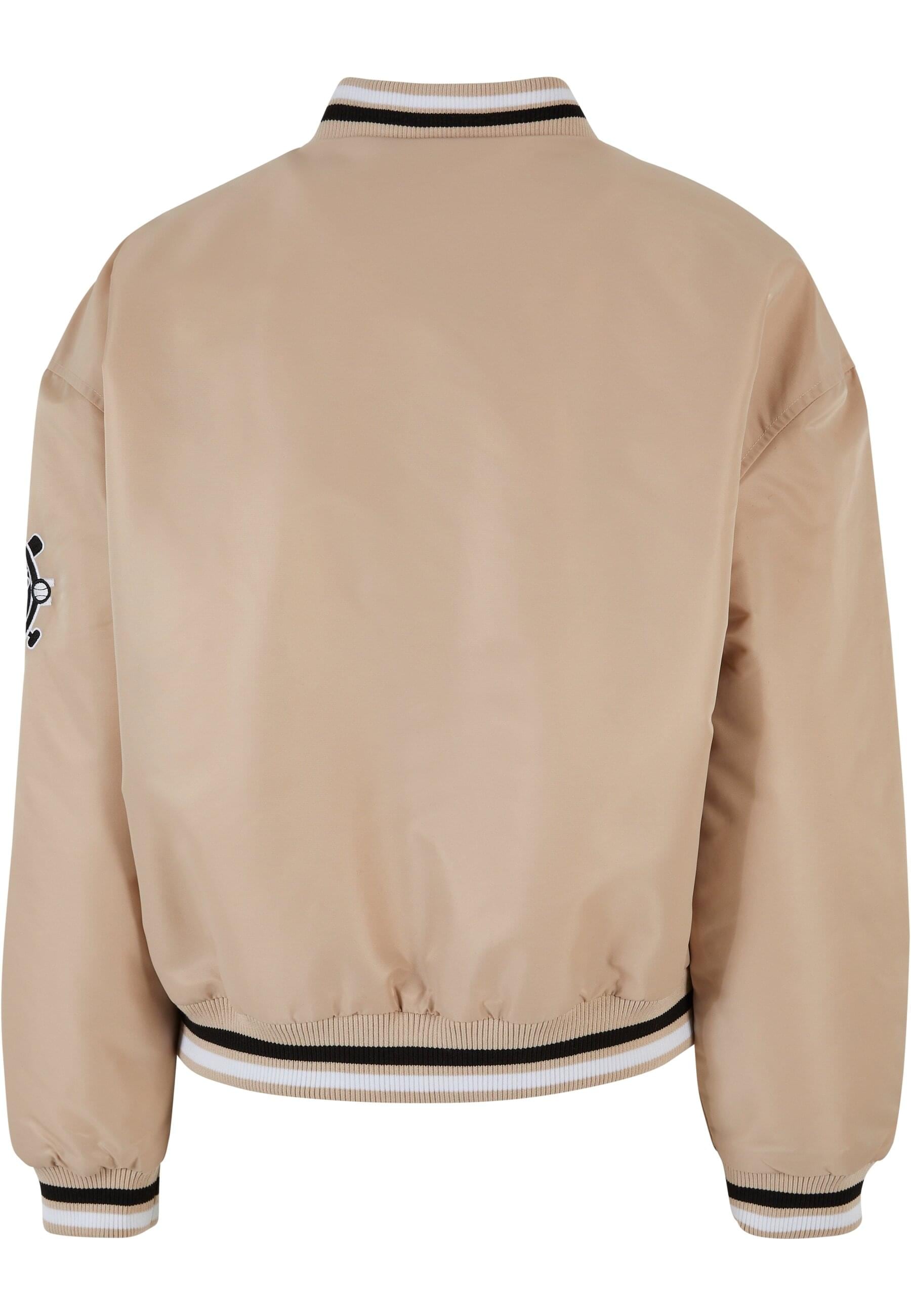 Fubu Anorak »Fubu Damen FW231-016-3 FUBU Varsity Satin College Jacket«, (1 St.), ohne Kapuze