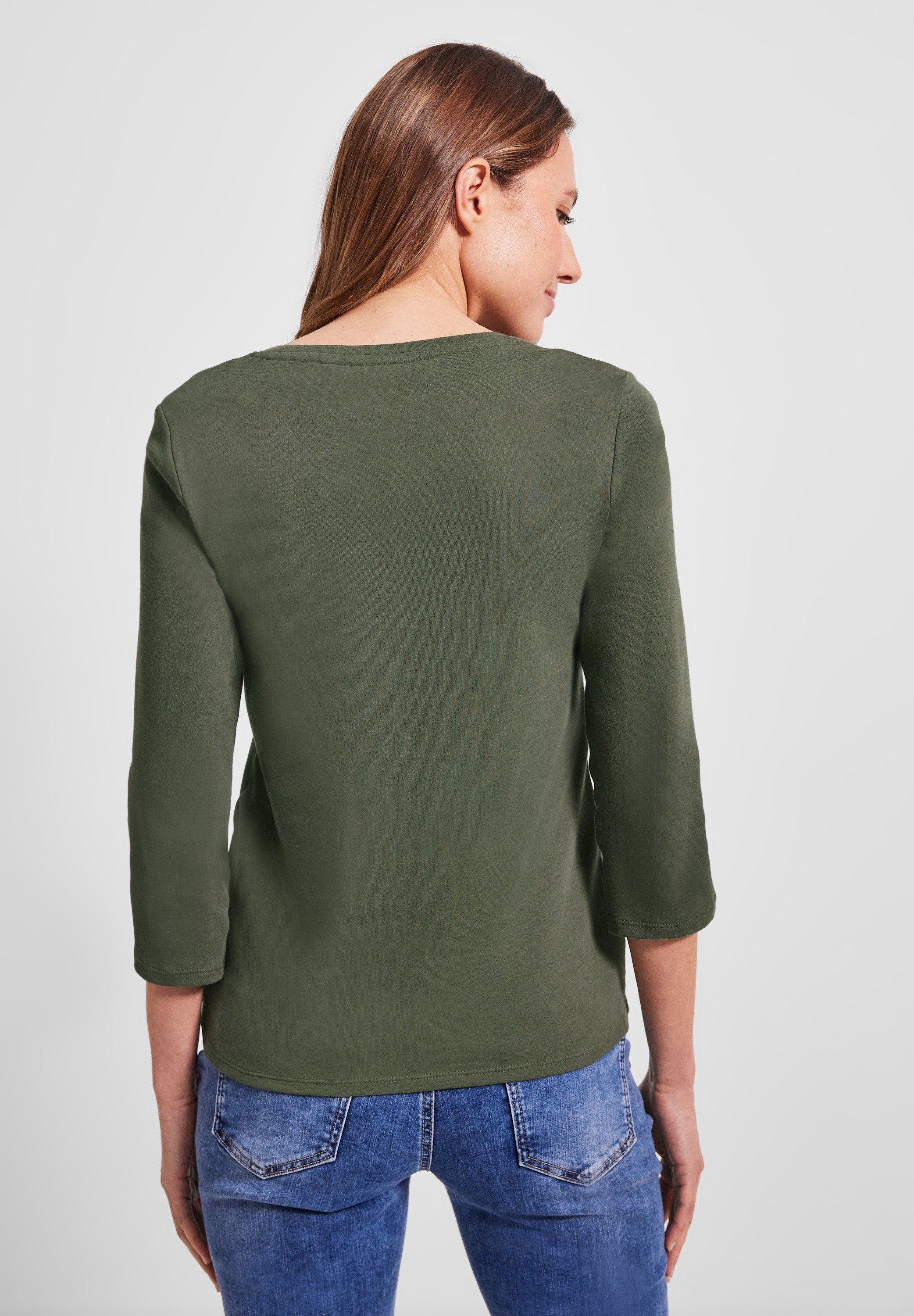 Cecil 3/4-Arm-Shirt, aus reiner Baumwolle