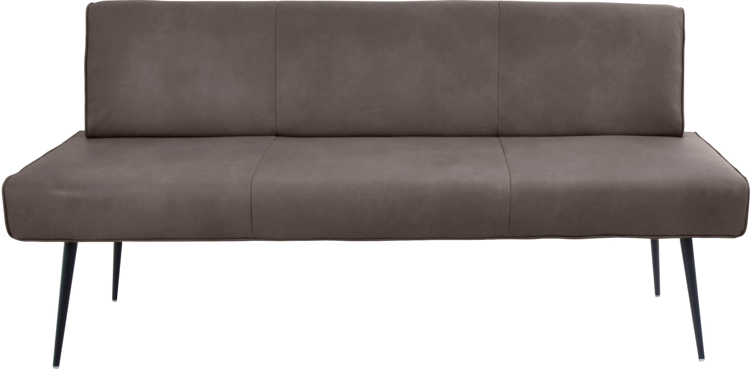 K+W Komfort & Wohnen "Giacomo I Polsterbank" Metallfüsse in schwarz, wahlweise in der Breite 200cm oder 177cm