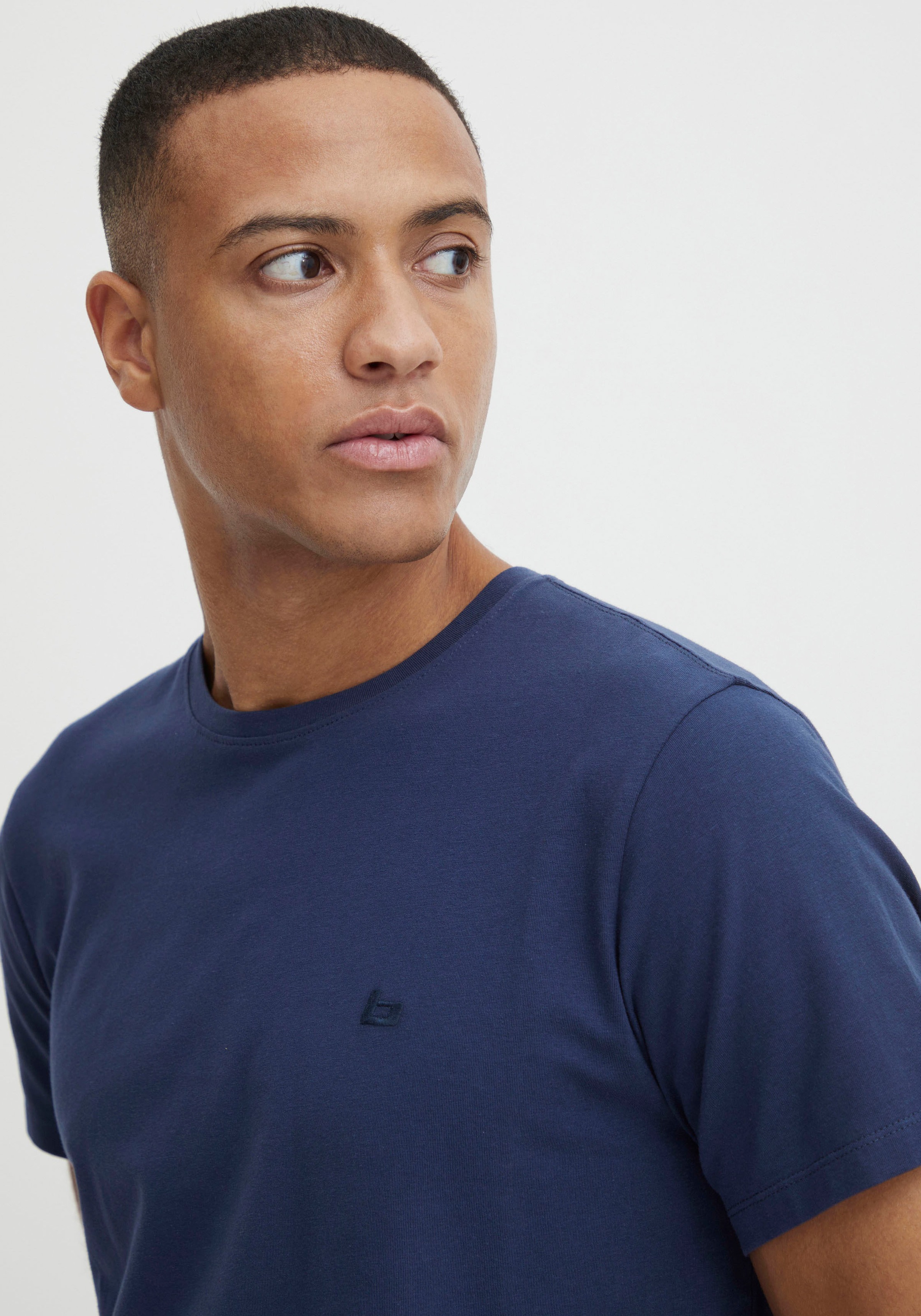 Blend BL T-shirt BHDinton crew Langarmshirt Blau Gr. L 2