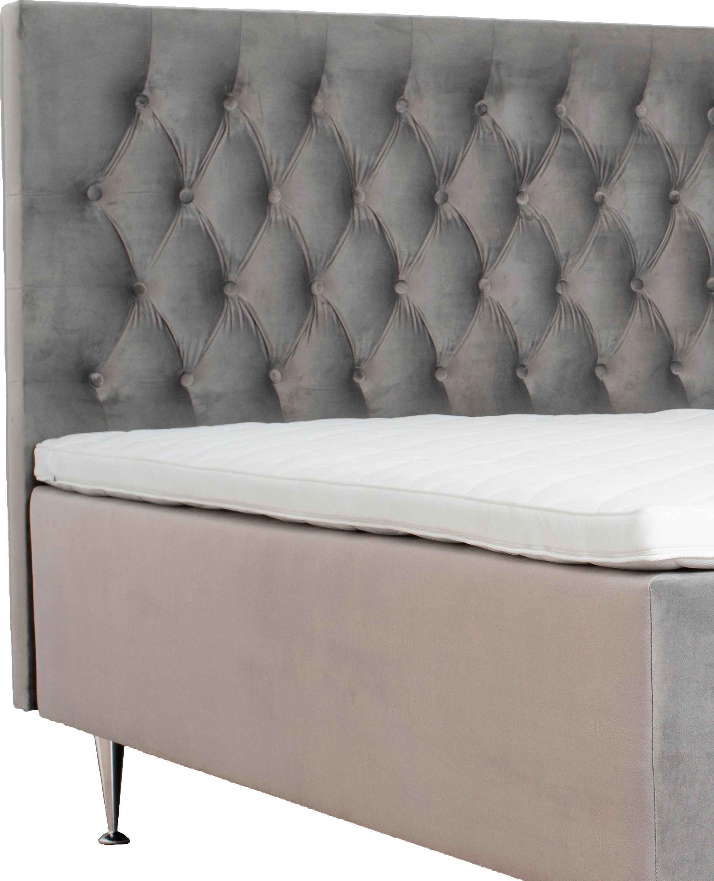 Home affaire Boxspringbett »Exclusive« inkl. Topper, 3 Breiten, 3 Härtegrad-Ausführungen