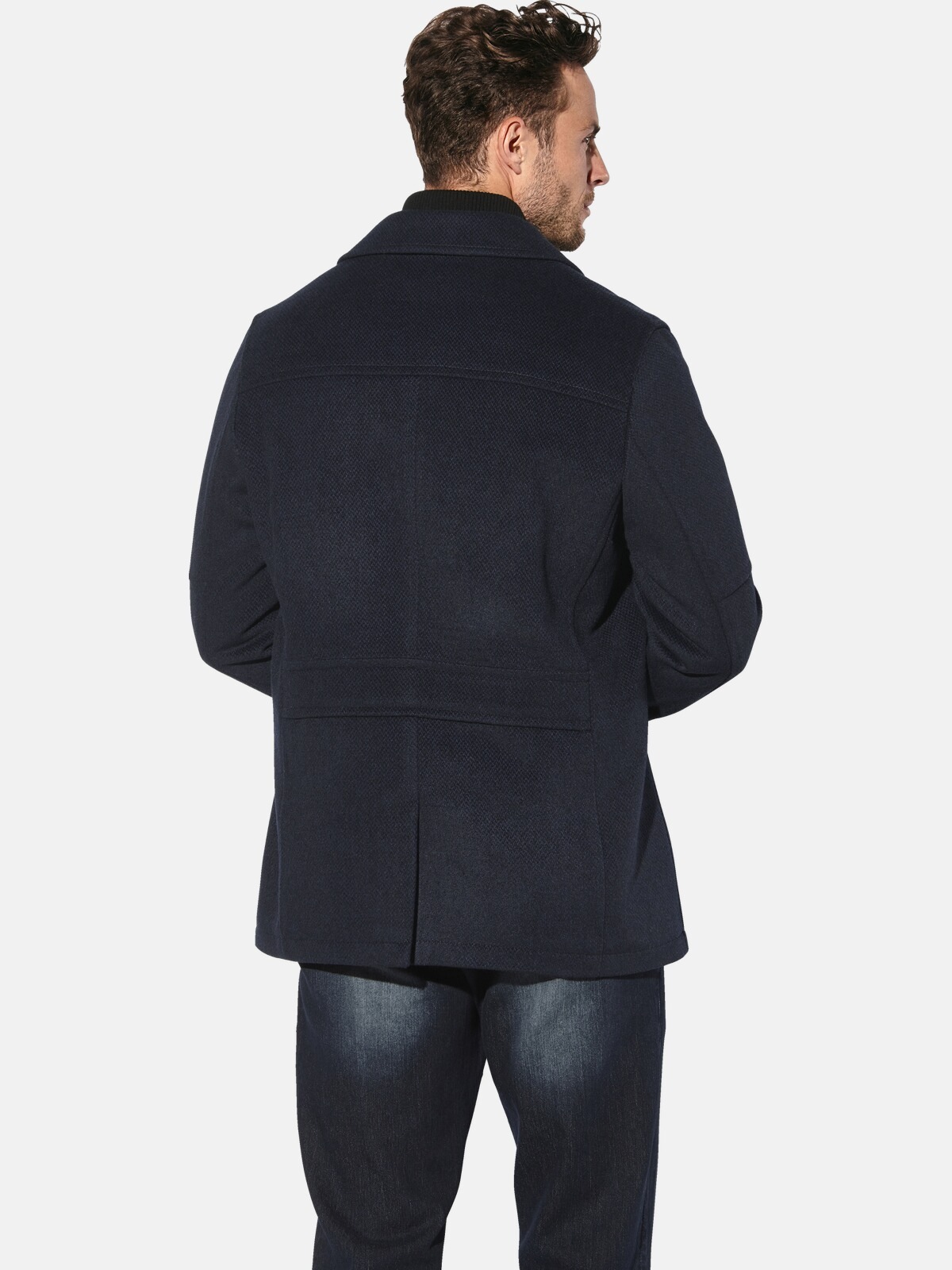 BABISTA TONIO Long Jacket Dark Blue 2