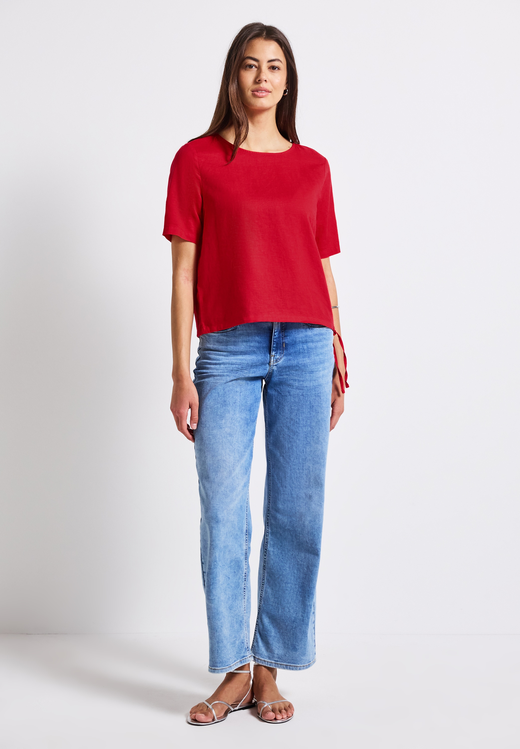 STREET ONE Shirtbluse, mit Leinenanteil