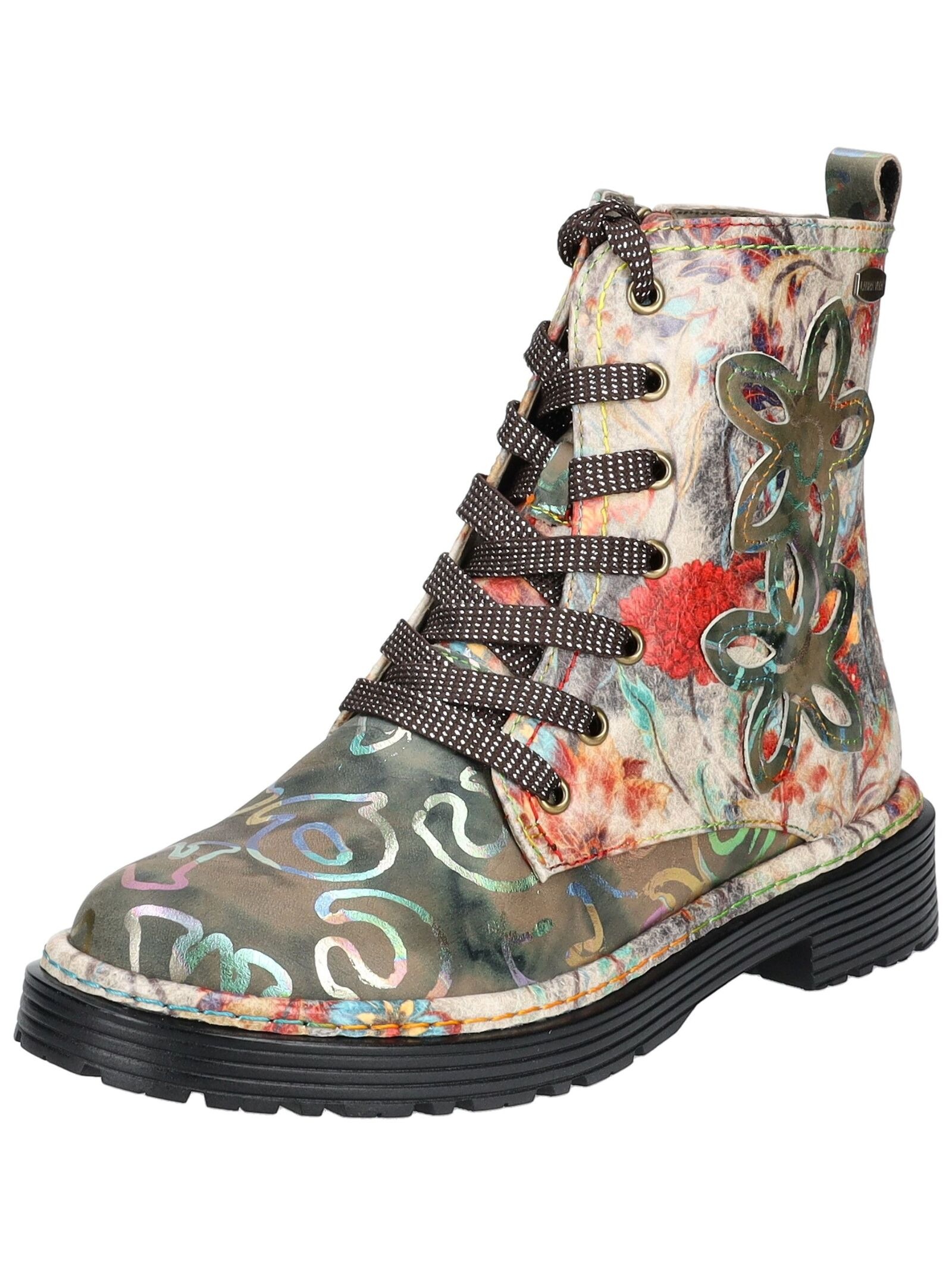 LAURA VITA Schnürstiefelette "LAURA VITA Stiefelette Leder/Textil" günstig online kaufen