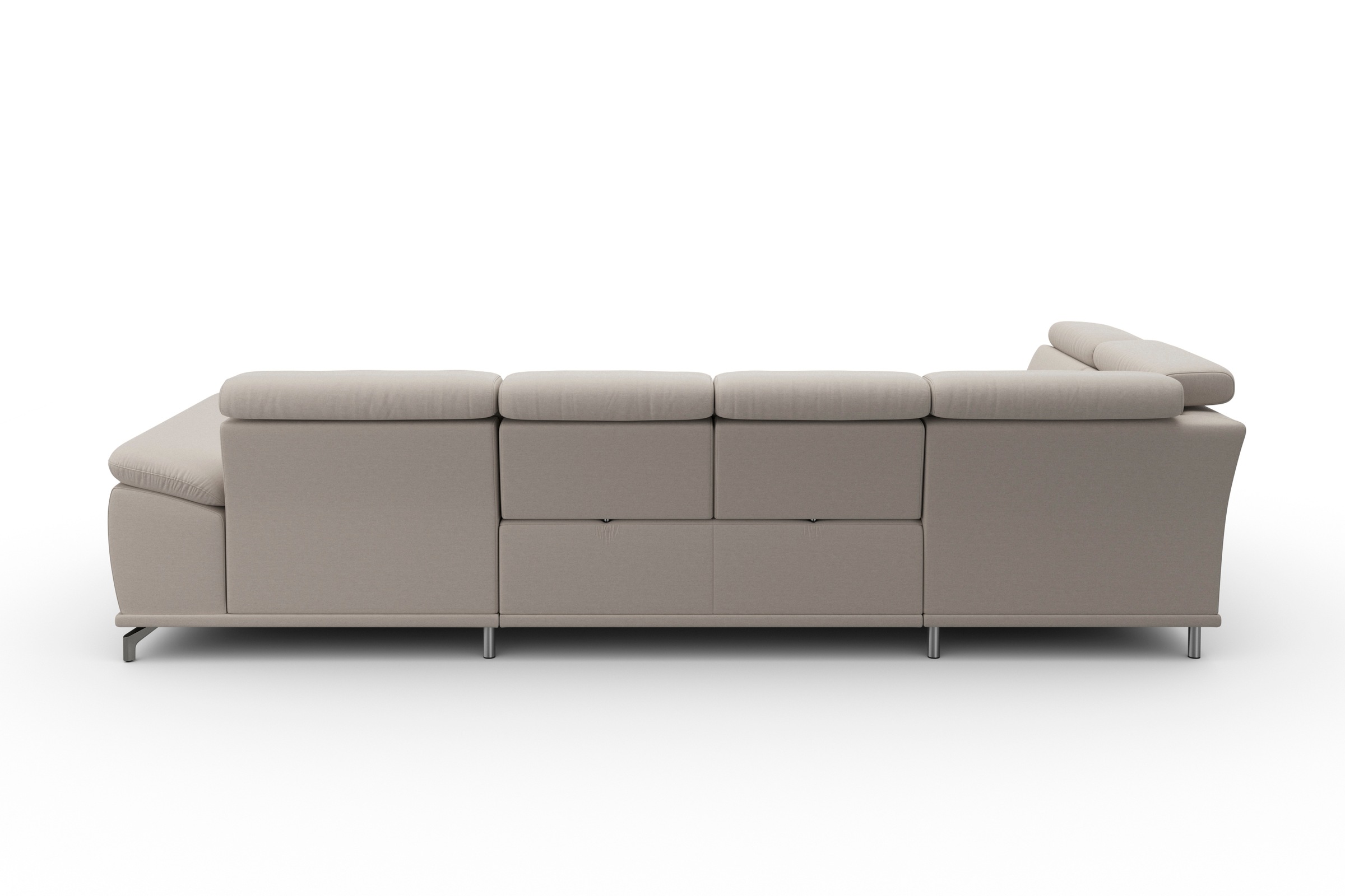 sit&more Wohnlandschaft »Cabrio U-Form, mit Sitztiefenverstellung, Arm- und Kopfteilverstellung«, 3 Nierenkissen, Federkern, optional Bettfunktion und Stauraum