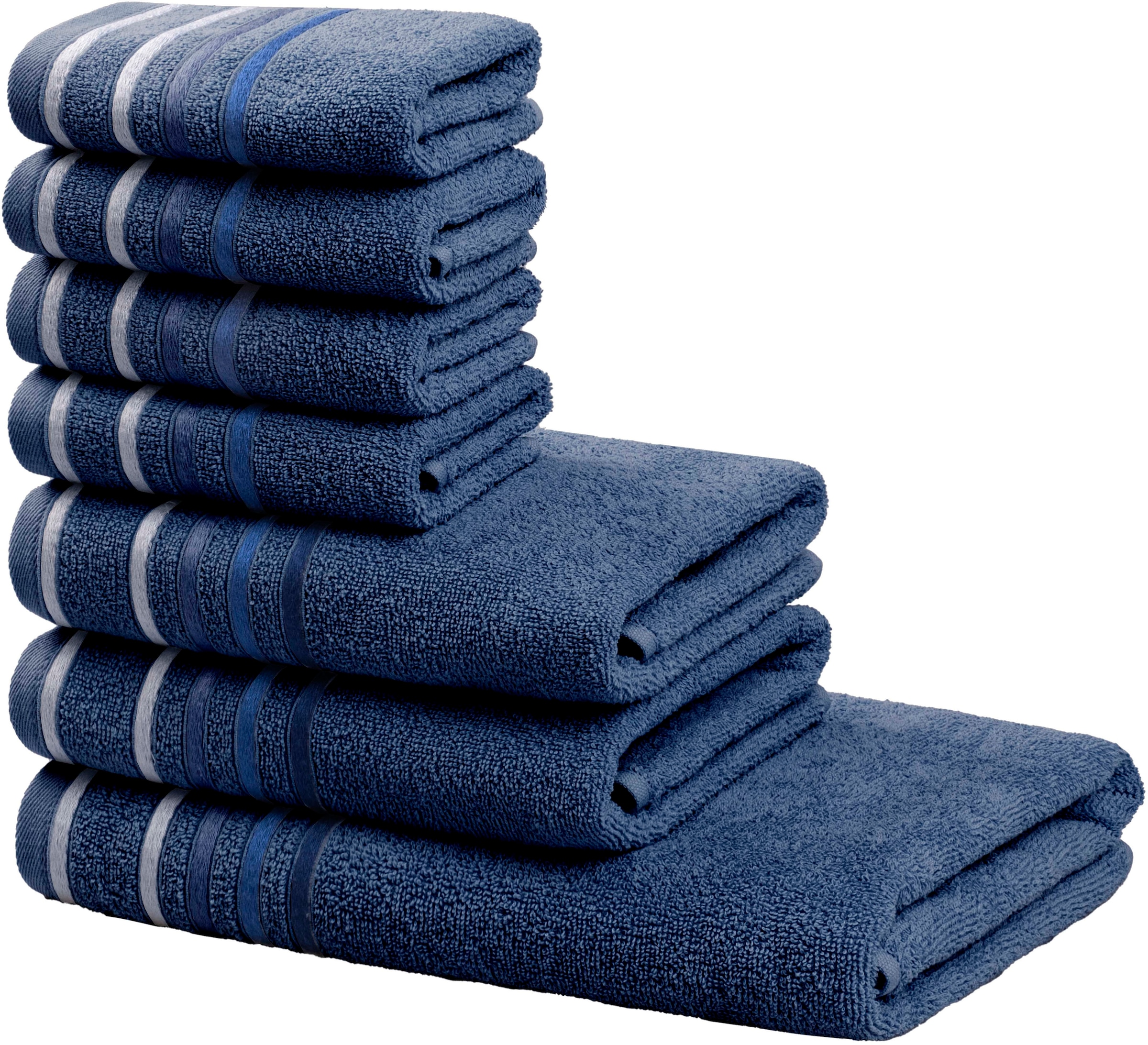 OTTO home Handtuch Set "Niki, Duschtuch, Handtücher und Gästetücher" Set Wa günstig online kaufen