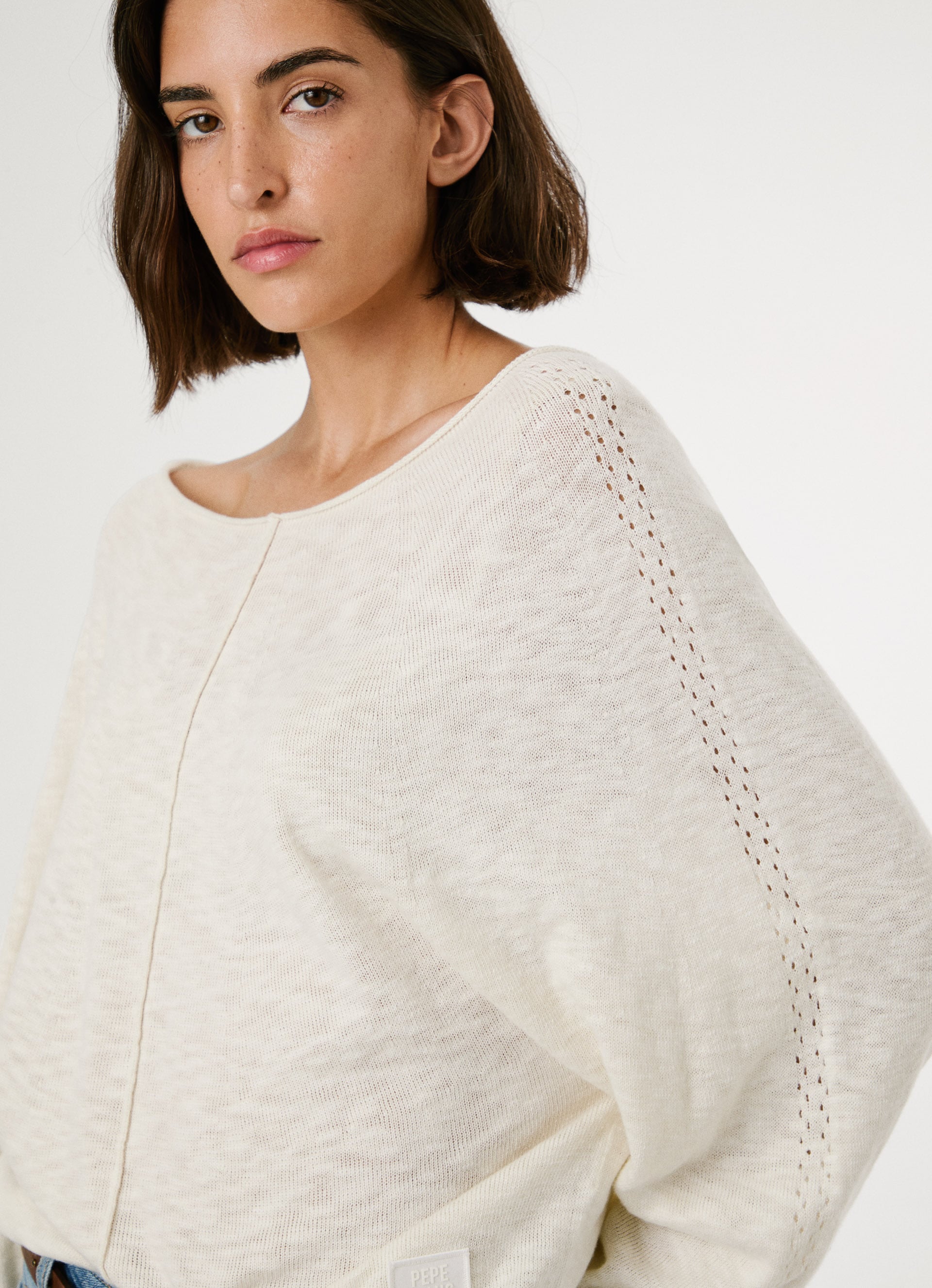 Pepe Jeans Strickpullover »CANDELA«, mit Ajourstrickmuster