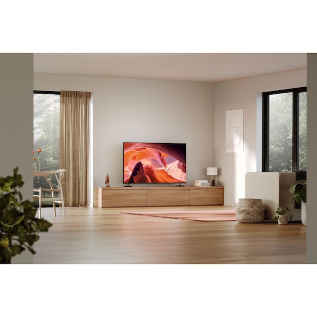 Sony LED-Fernseher »KD-75X80L«, 189 cm/75 Zoll, 4K Ultra HD, Google TV-Smart -TV, HDR, X1-Prozessor, Sprachsuche, BRAVIA Core ECOPACK | BAUR