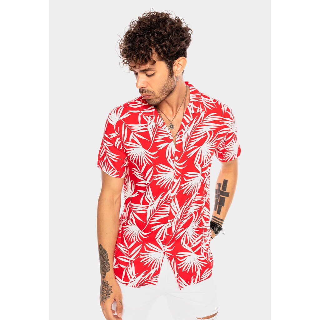 RedBridge Kurzarmhemd »Liverpool« mit trendigem Allover-Print RedBridge Kurzarmhemd »Liverpool« mit trendigem Allover-Print